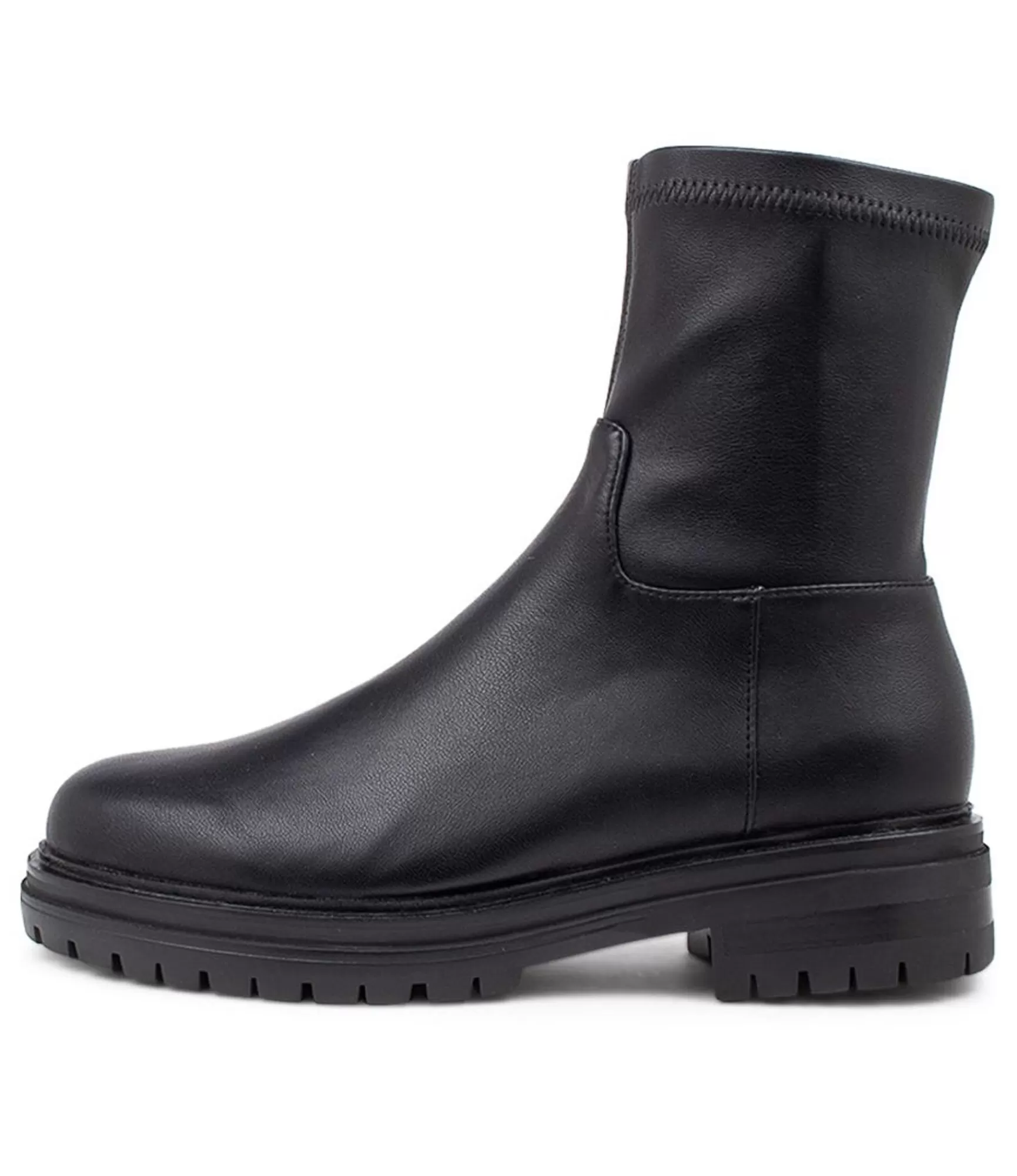 Best Midas Shoes Aila Black Stretch Ankle Boots
