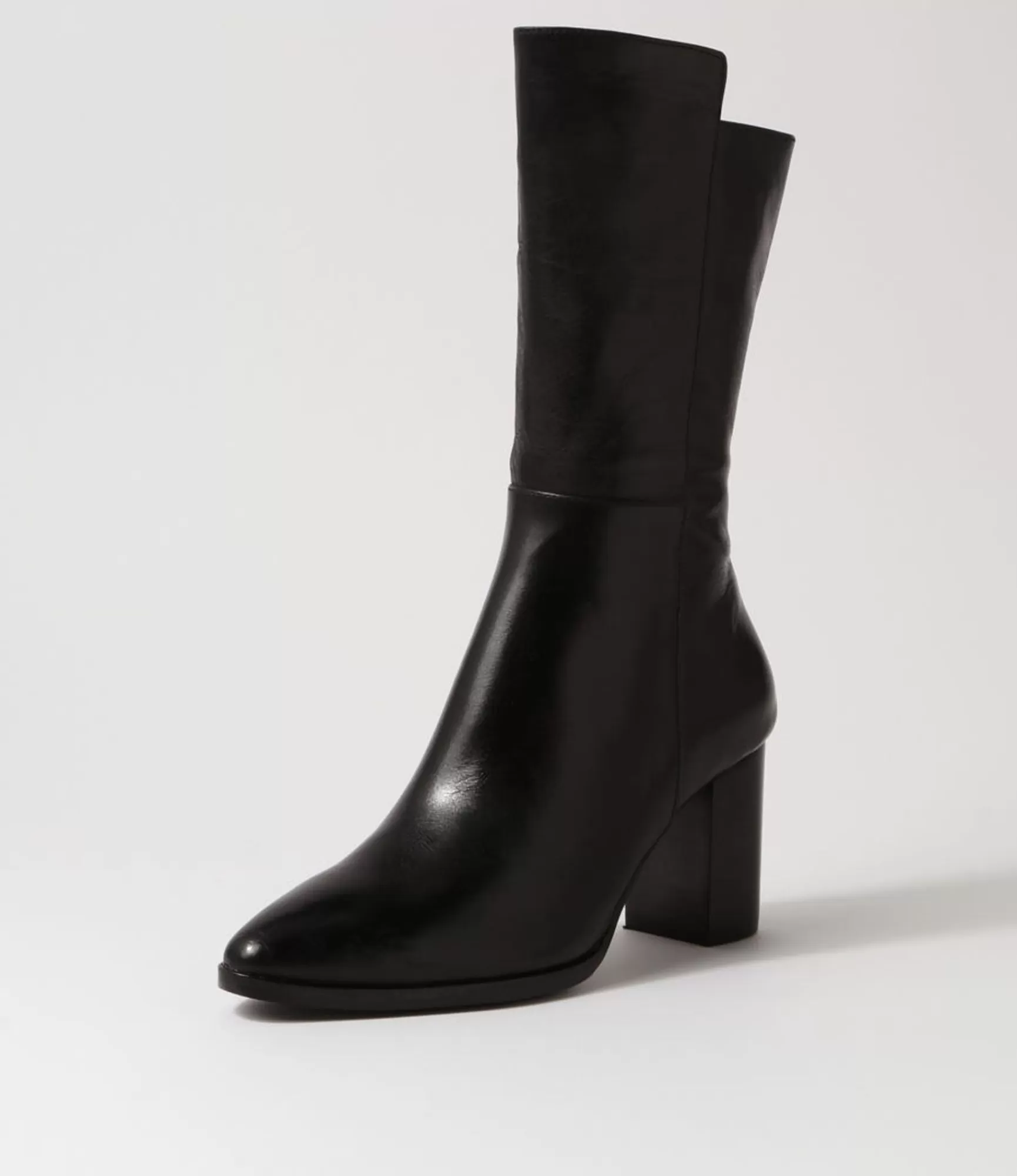 Clearance Midas Shoes Ainslee Black Leather Calf Boots