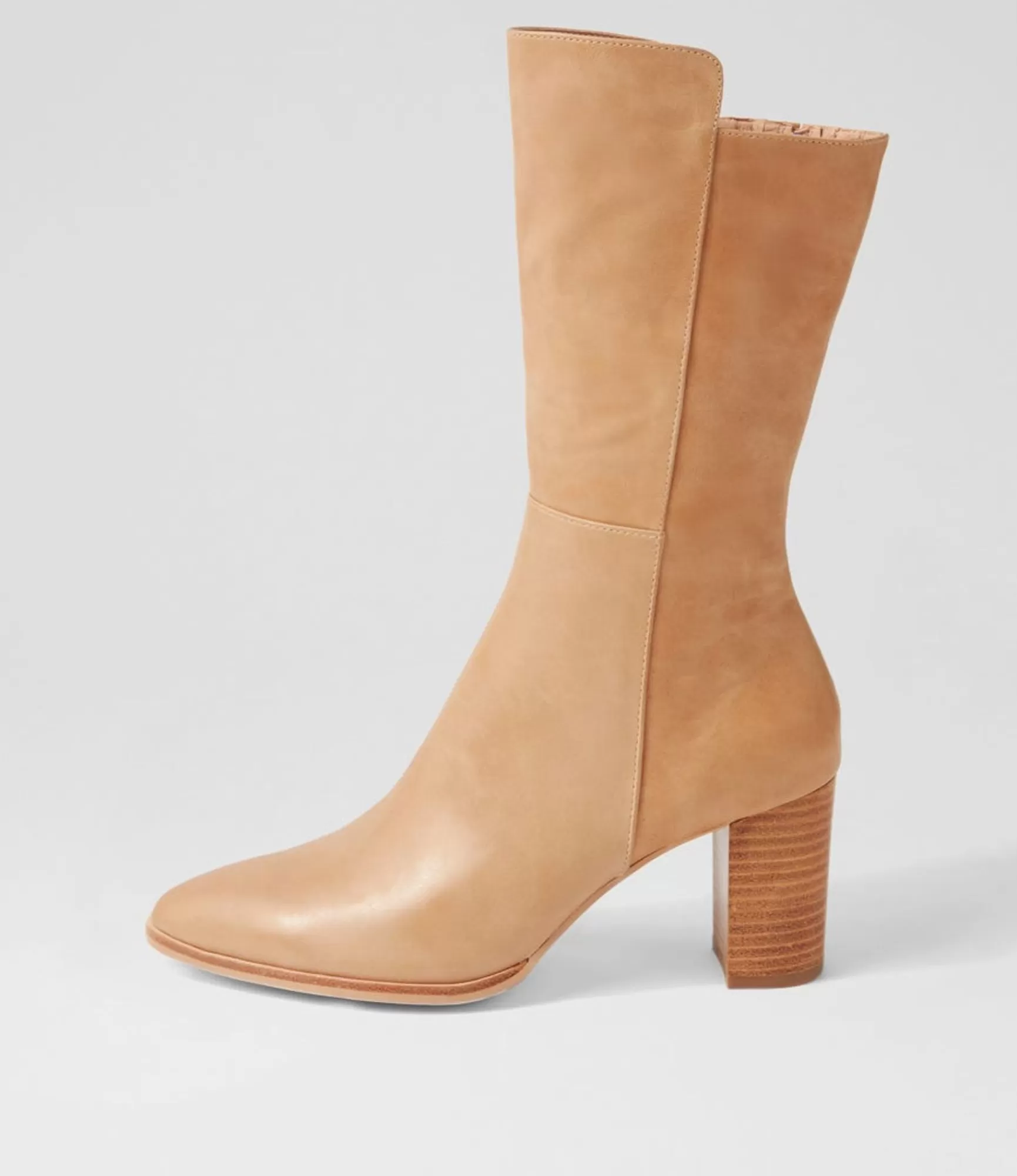 Outlet Midas Shoes Ainslee Cappuccino Leather Calf Boots