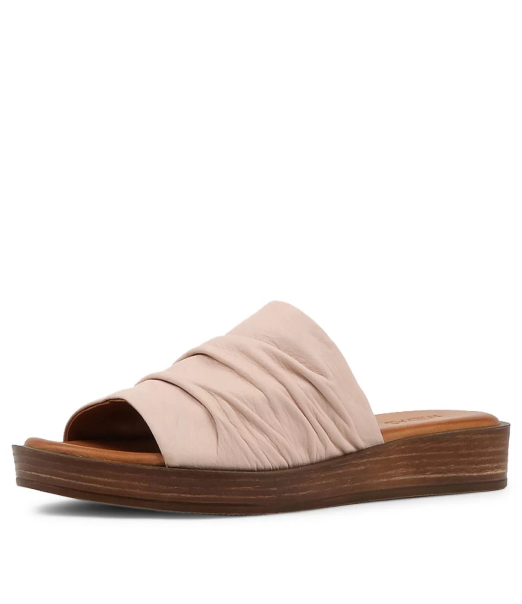 Cheap Midas Shoes Alio Blush Leather Slides