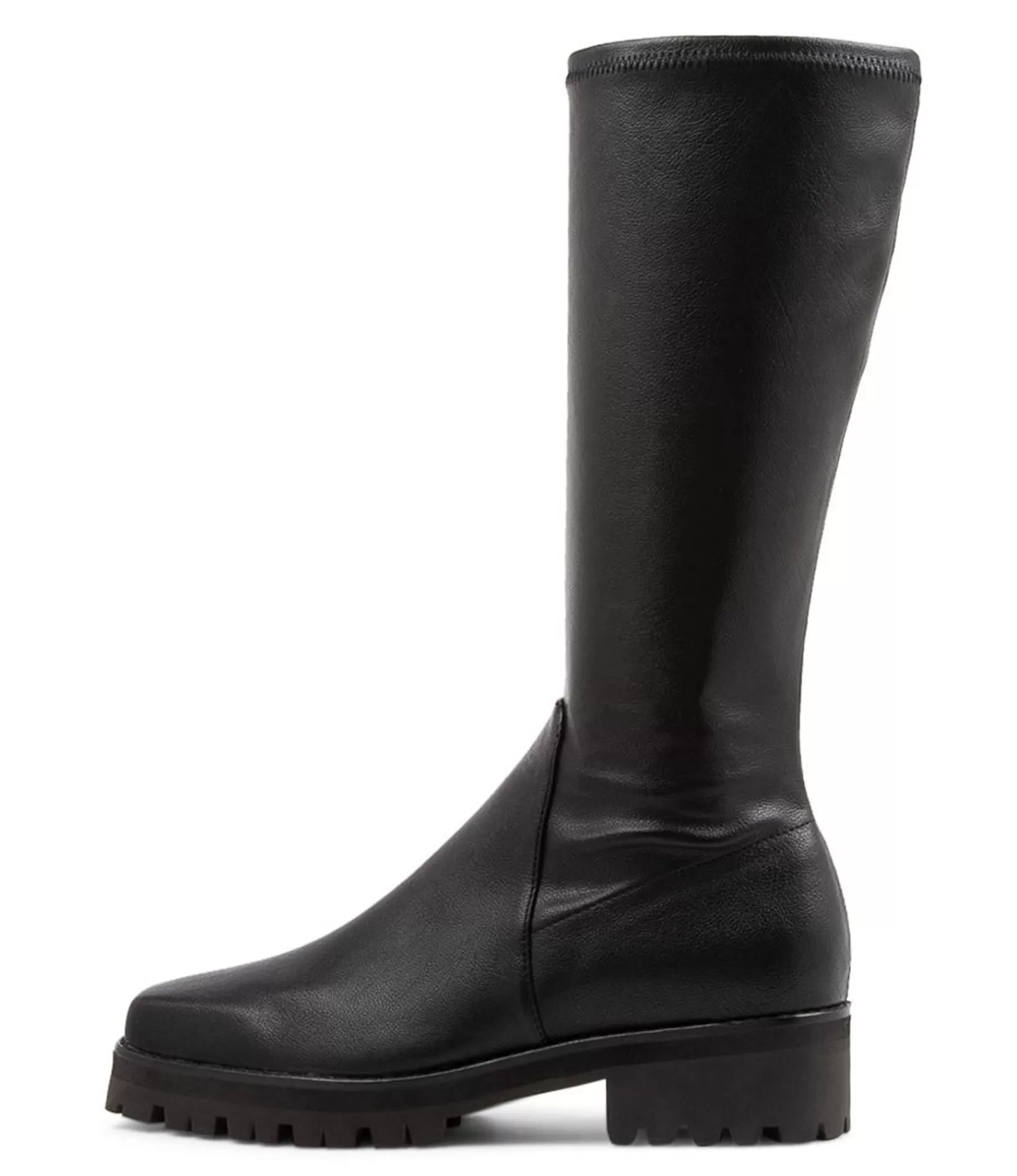 Best Midas Shoes Alust Black Stretch Knee High Boots