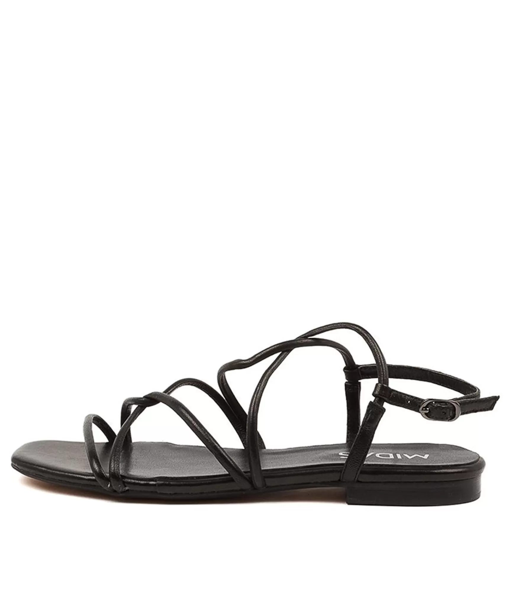 Fashion Midas Shoes Amari Black Leather