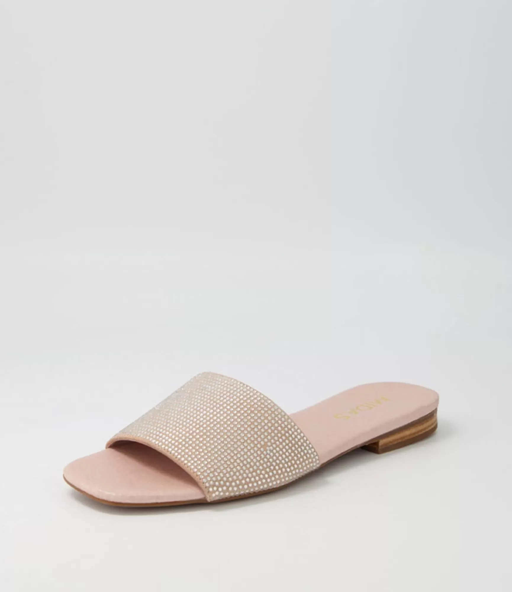 Sale Midas Shoes Aparti Silver Nude Jewels Suede Slides