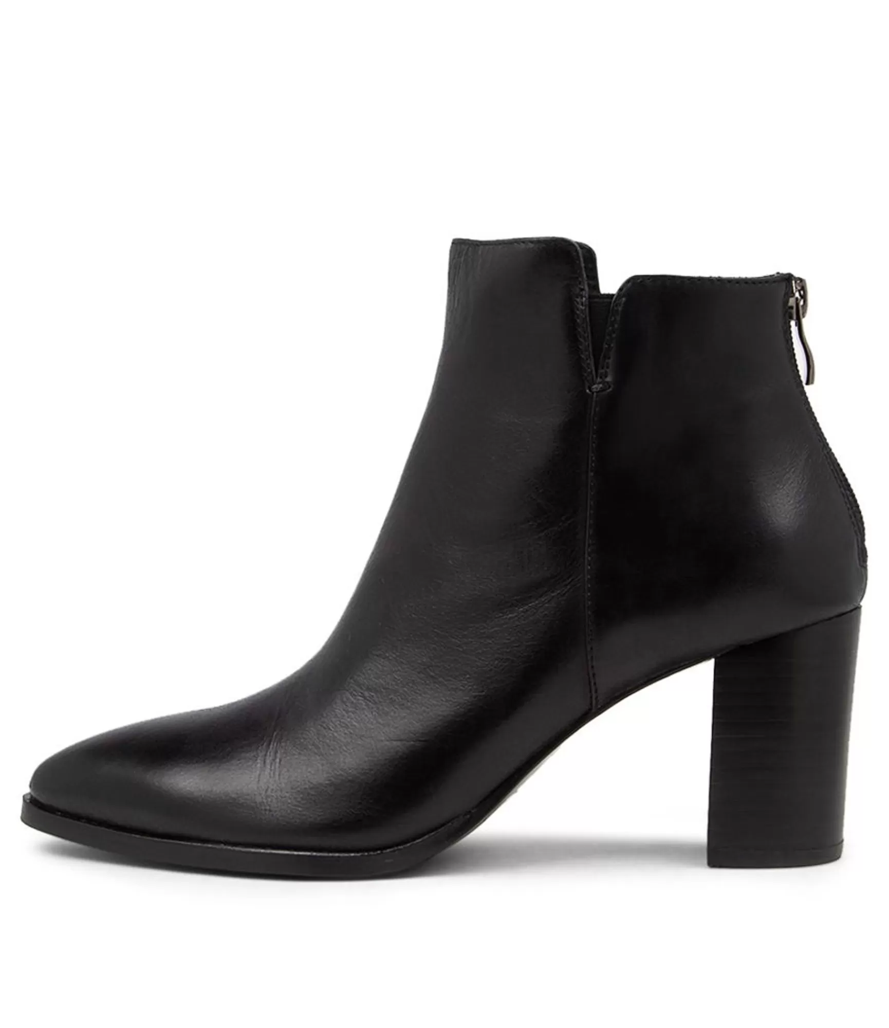 Clearance Midas Shoes Astro Black Leather Ankle Boots Bh