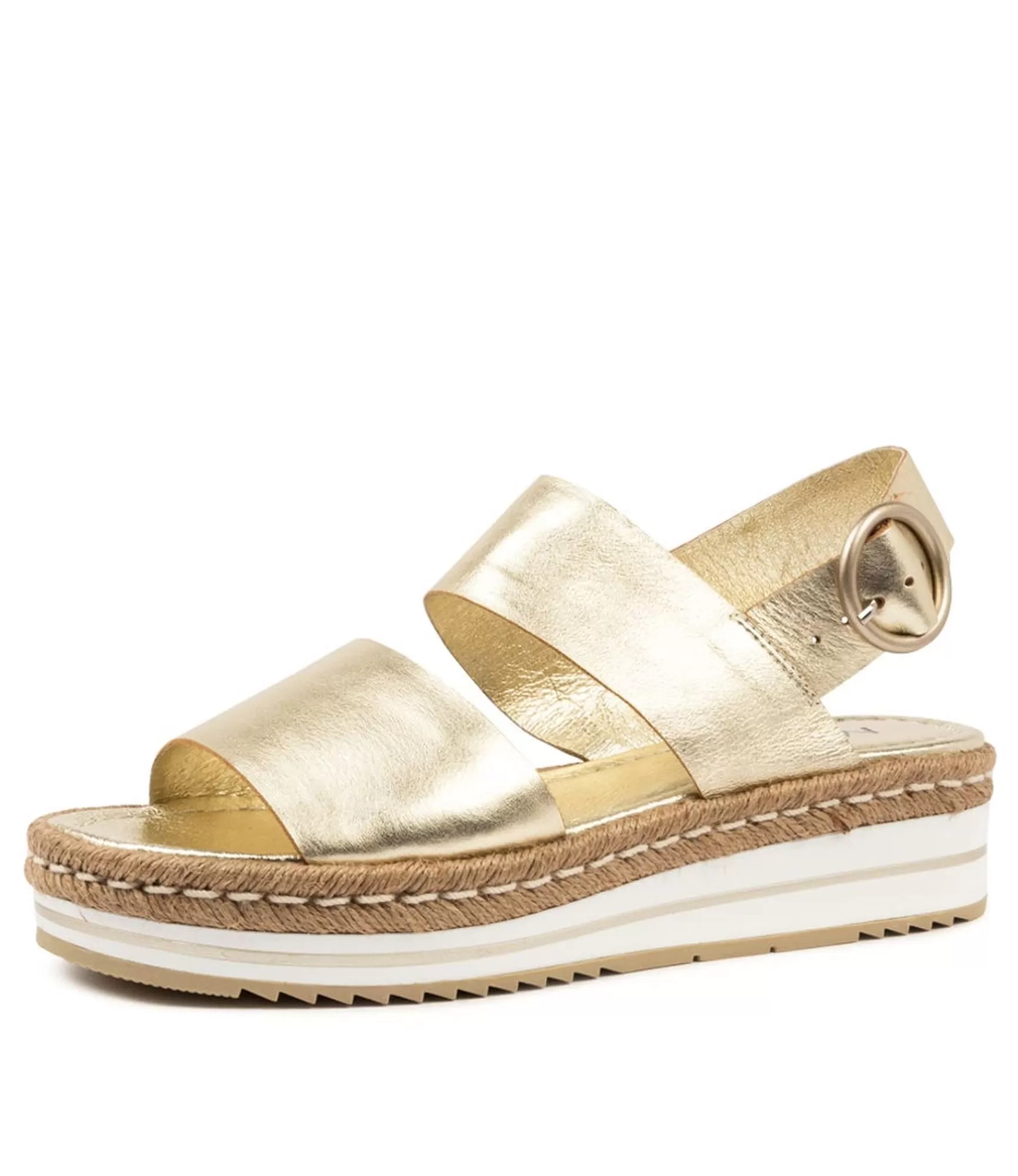 Online Midas Shoes Athens Pale Gold Leather