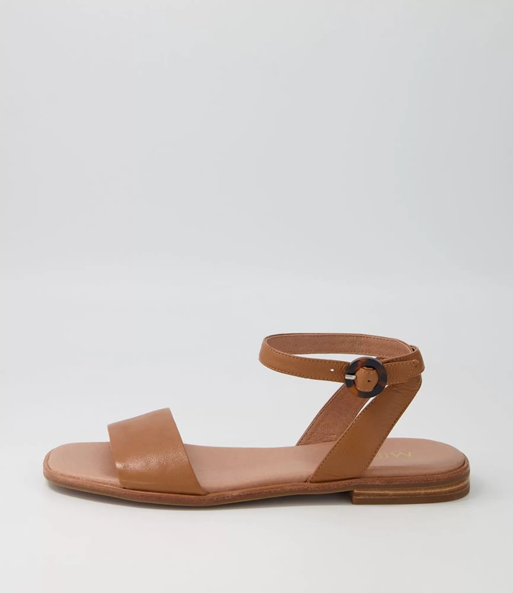 Hot Midas Shoes Atila Dark Tan Leather Sandals