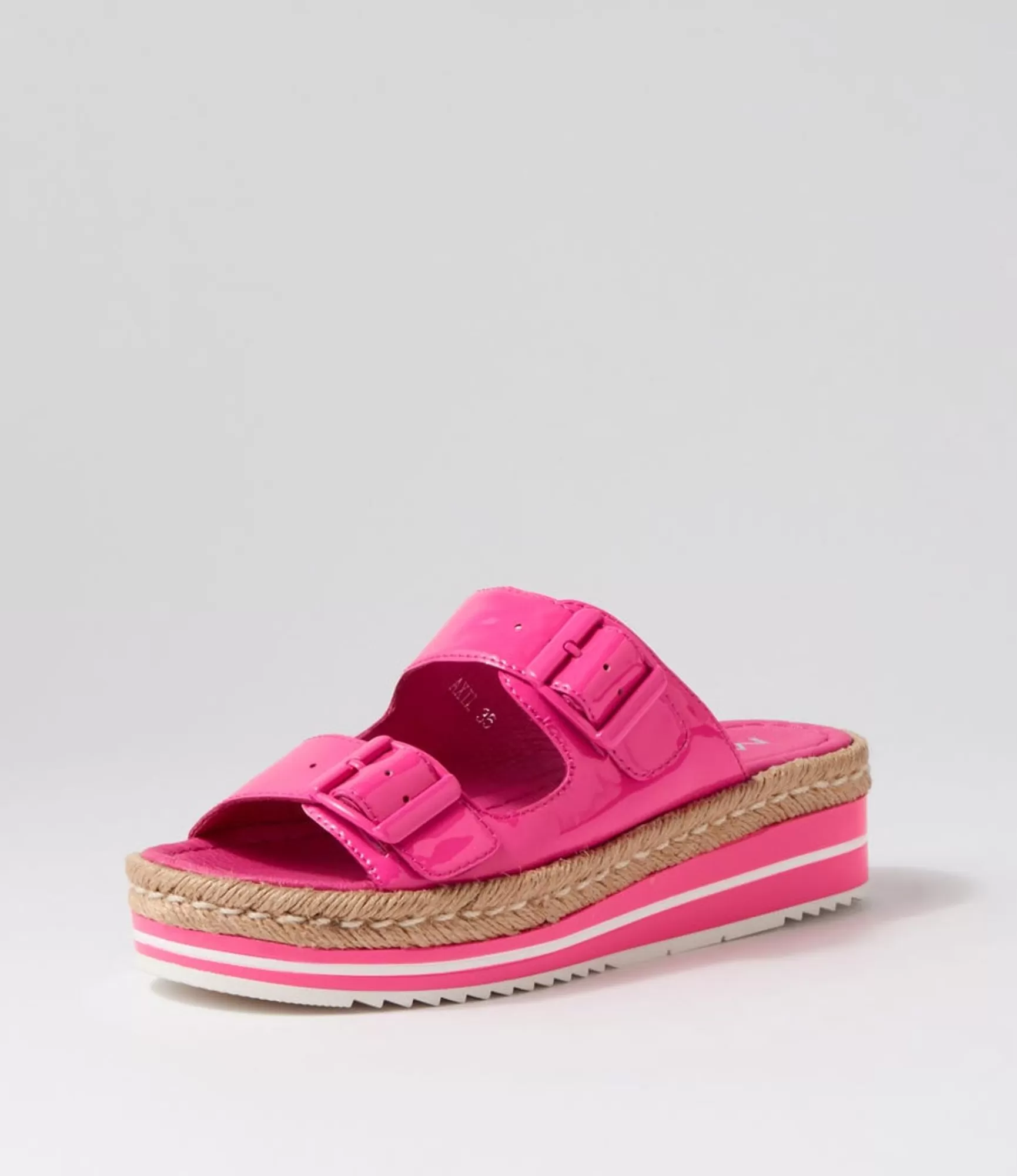 Flash Sale Midas Shoes Axil Hot Pink Patent Leather Slides
