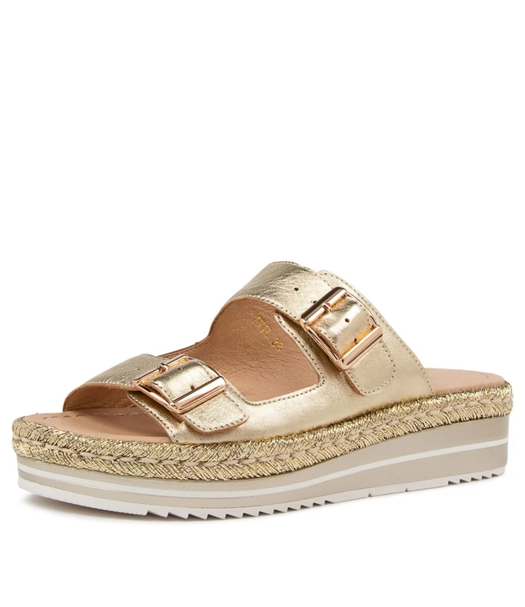 Cheap Midas Shoes Axil Pale Gold Leather