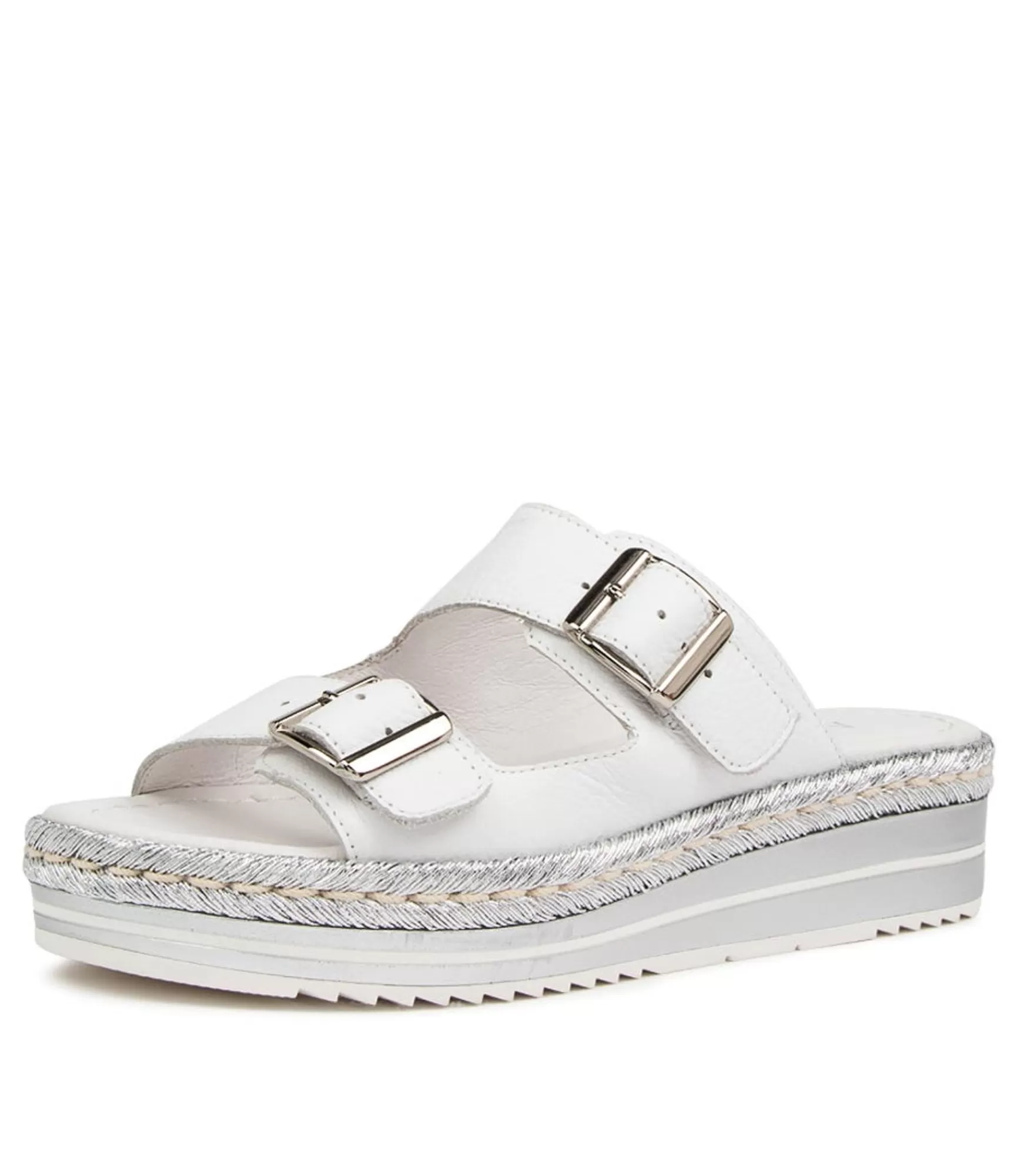 Sale Midas Shoes Axil White Silver Leather