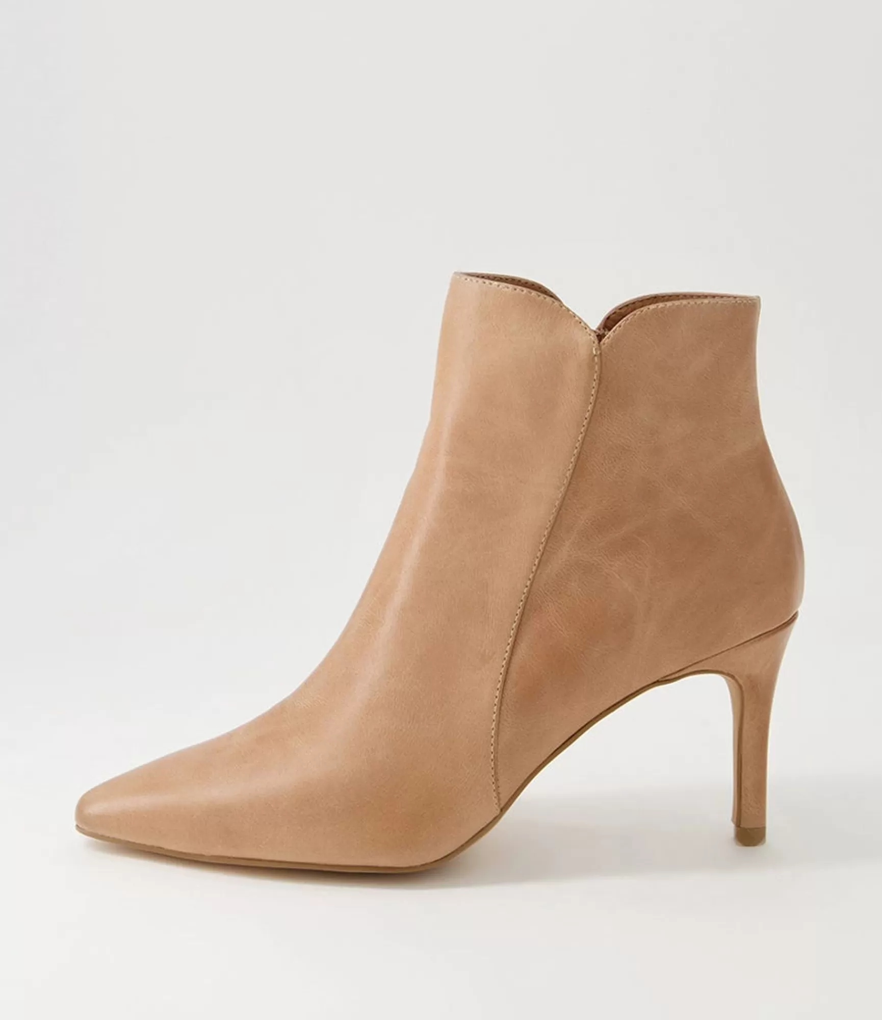 Discount Midas Shoes Bambina Cappuccino Leather Ankle Boots