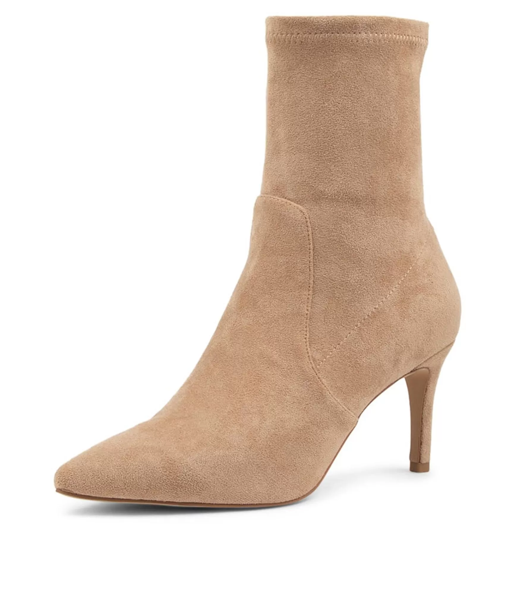 Store Midas Shoes Beauty Camel Microsuede Ankle Boots