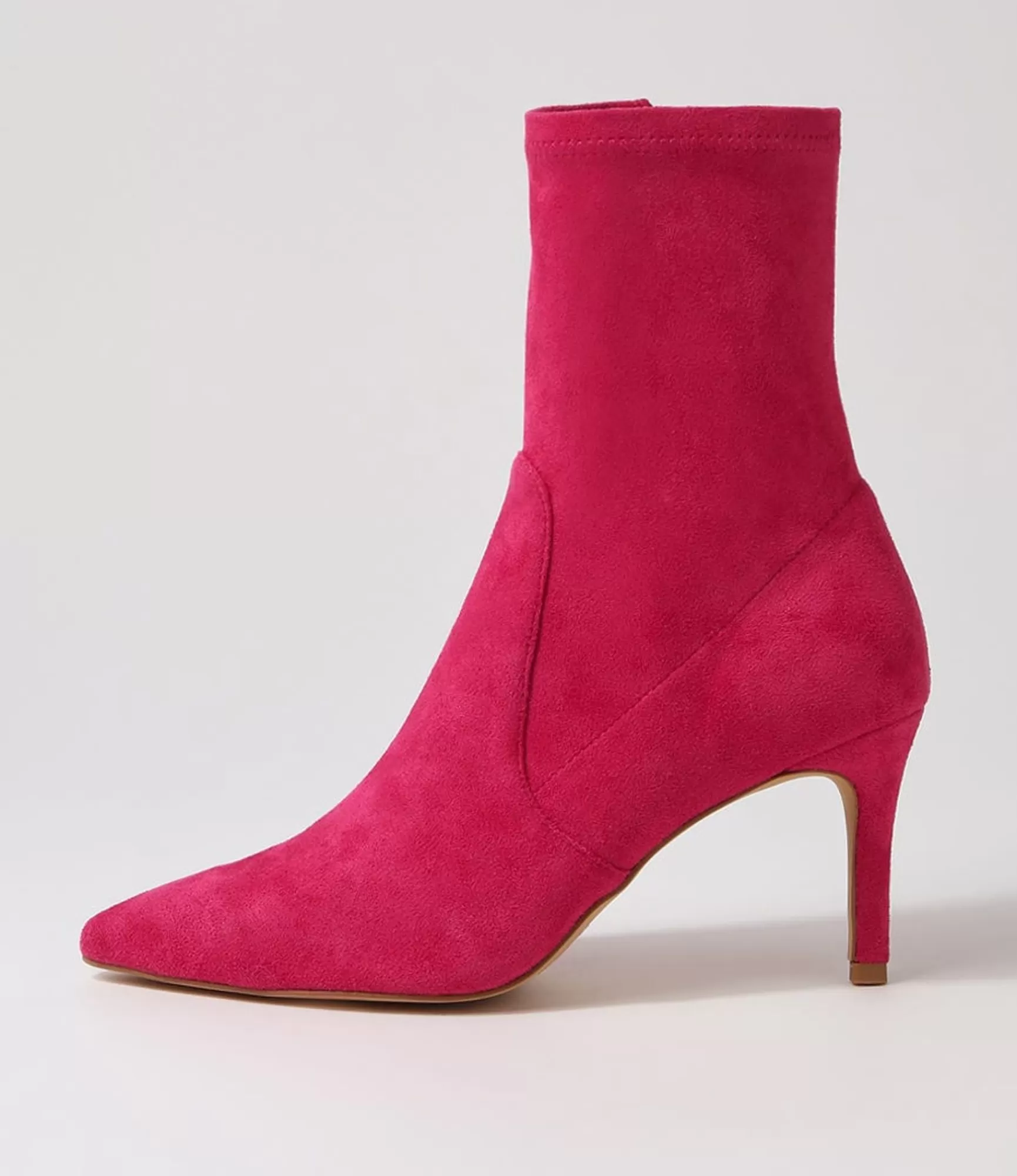 Flash Sale Midas Shoes Beauty Fuchsia Stretch Microsuede Ankle Boots
