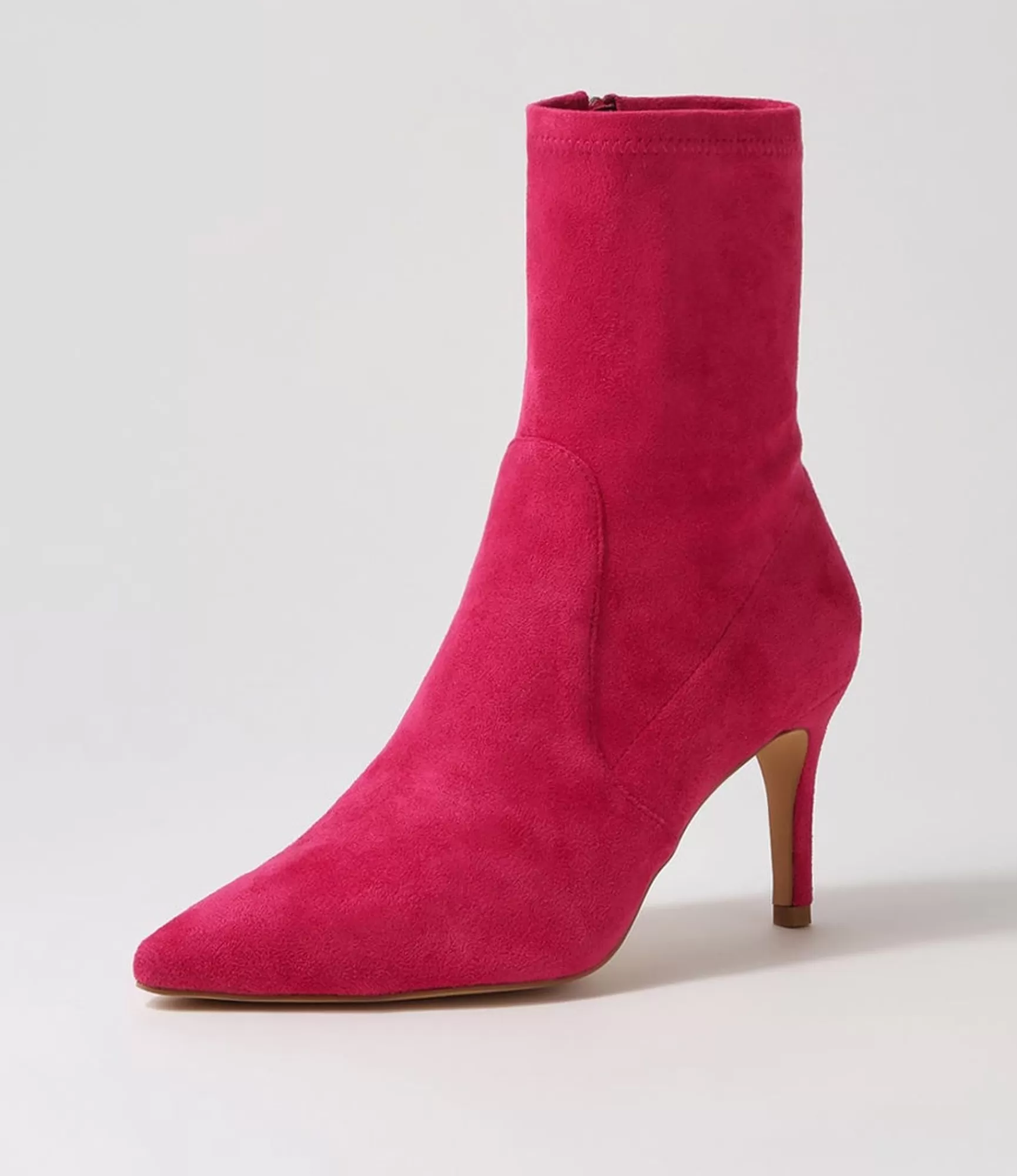 Flash Sale Midas Shoes Beauty Fuchsia Stretch Microsuede Ankle Boots