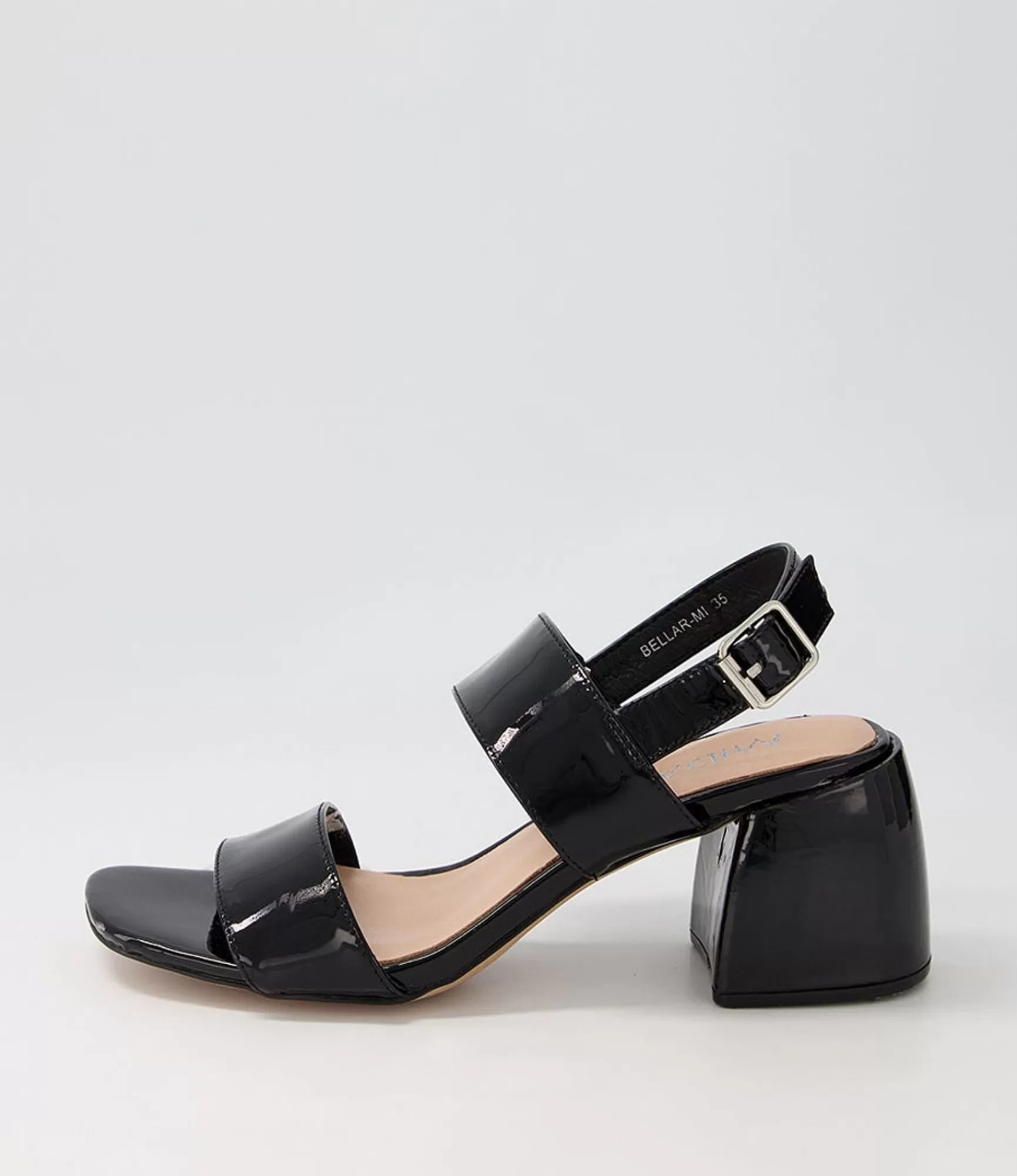 Hot Midas Shoes Bellar Black Patent Leather Sandals
