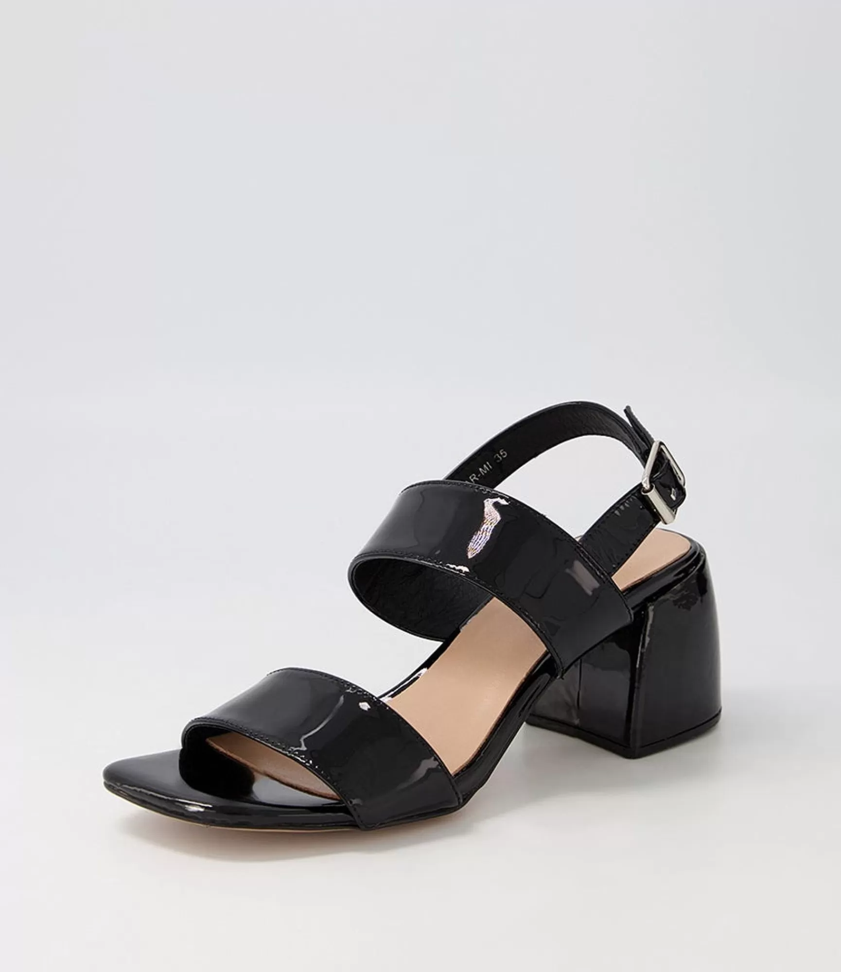 Hot Midas Shoes Bellar Black Patent Leather Sandals
