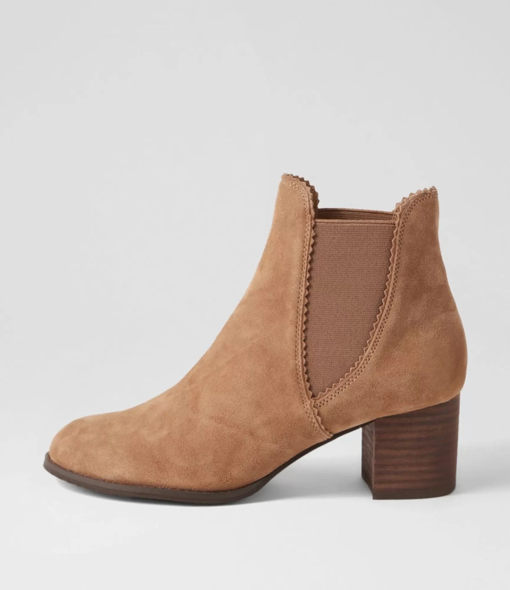 Flash Sale Midas Shoes Belle Light Choc Suede Chelsea Boots