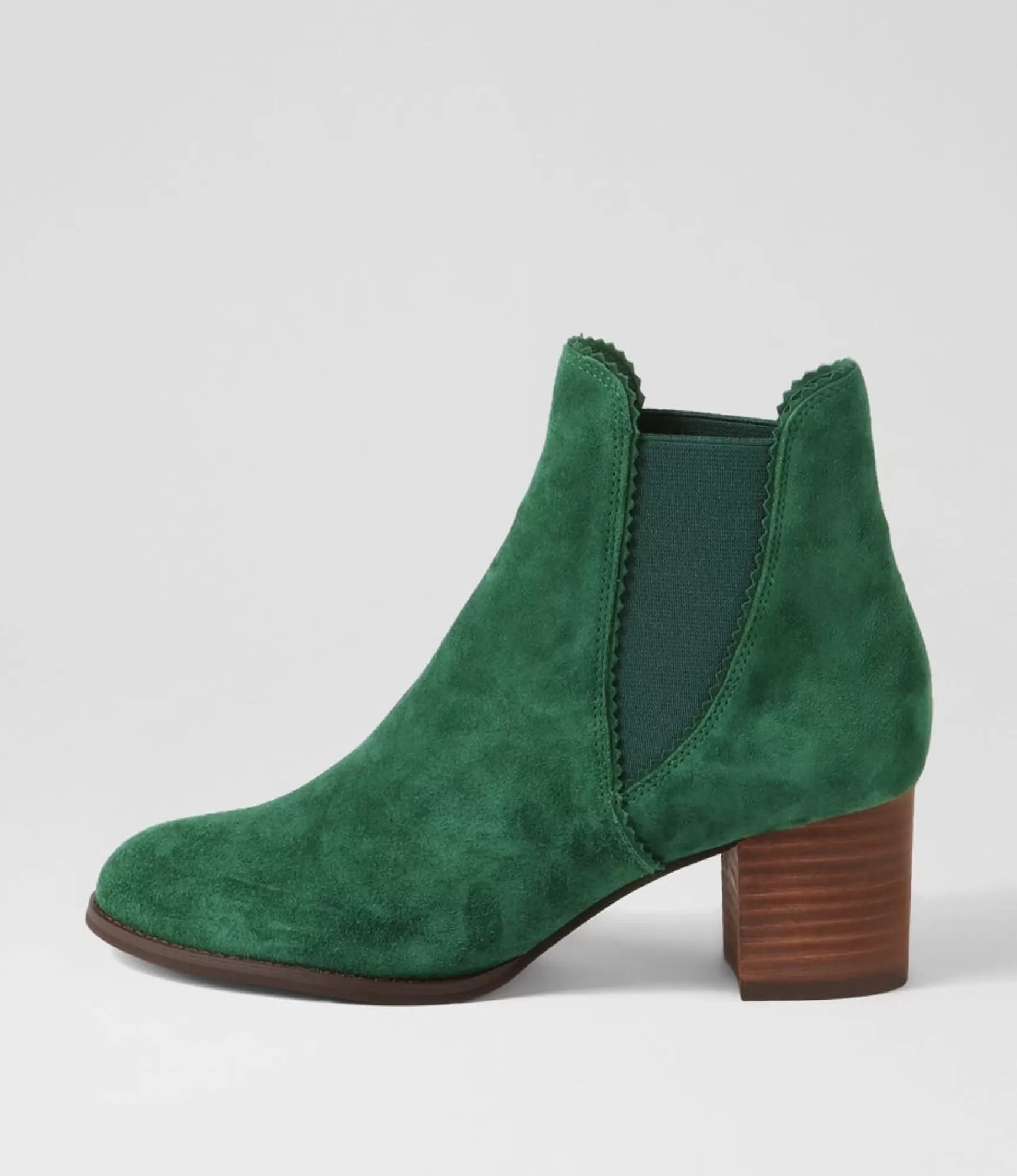 Sale Midas Shoes Belle New Emerald Choc Suede Chelsea Boots