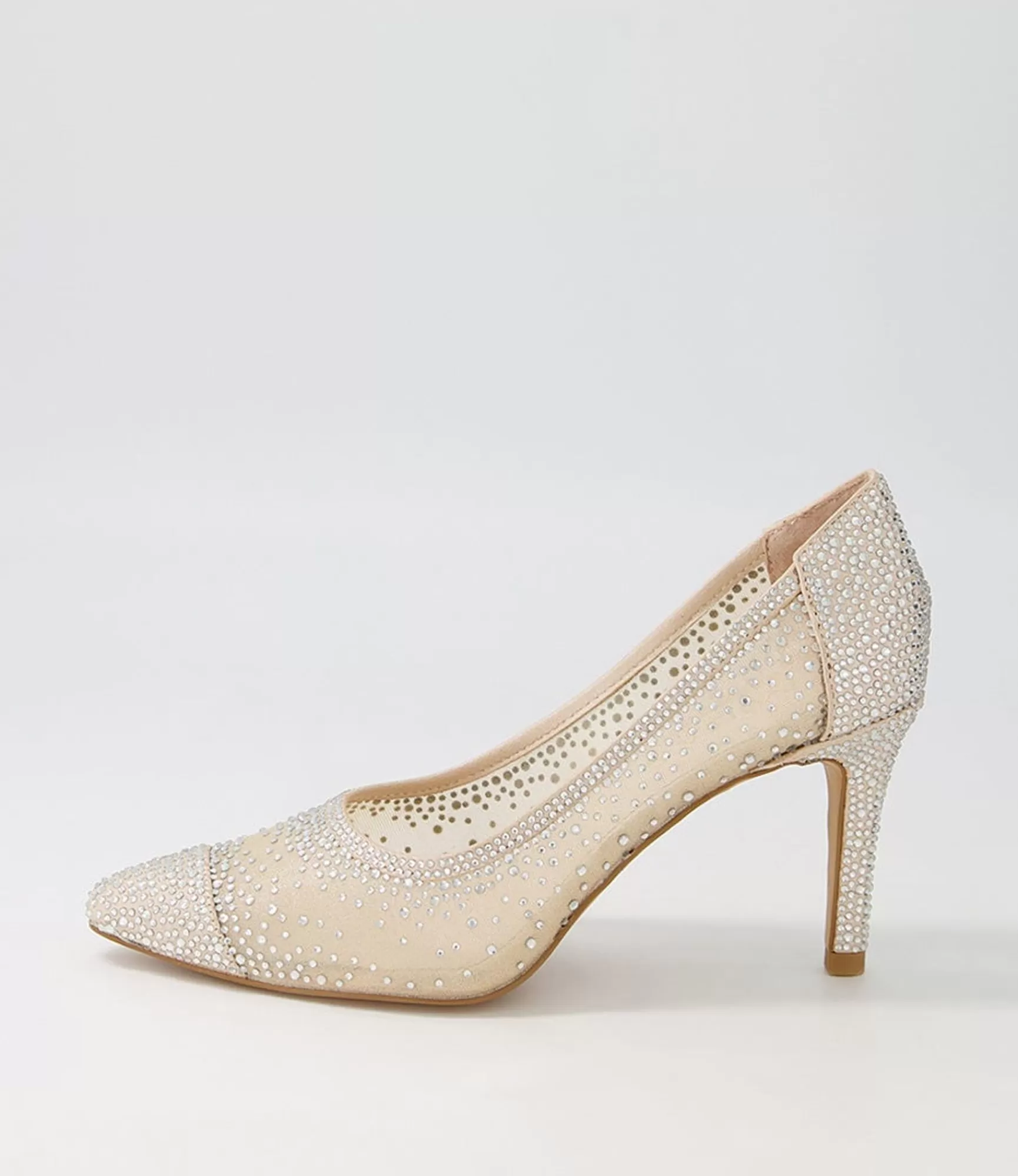 Shop Midas Shoes Benita Nude Shimmer Silver Multi Pump
