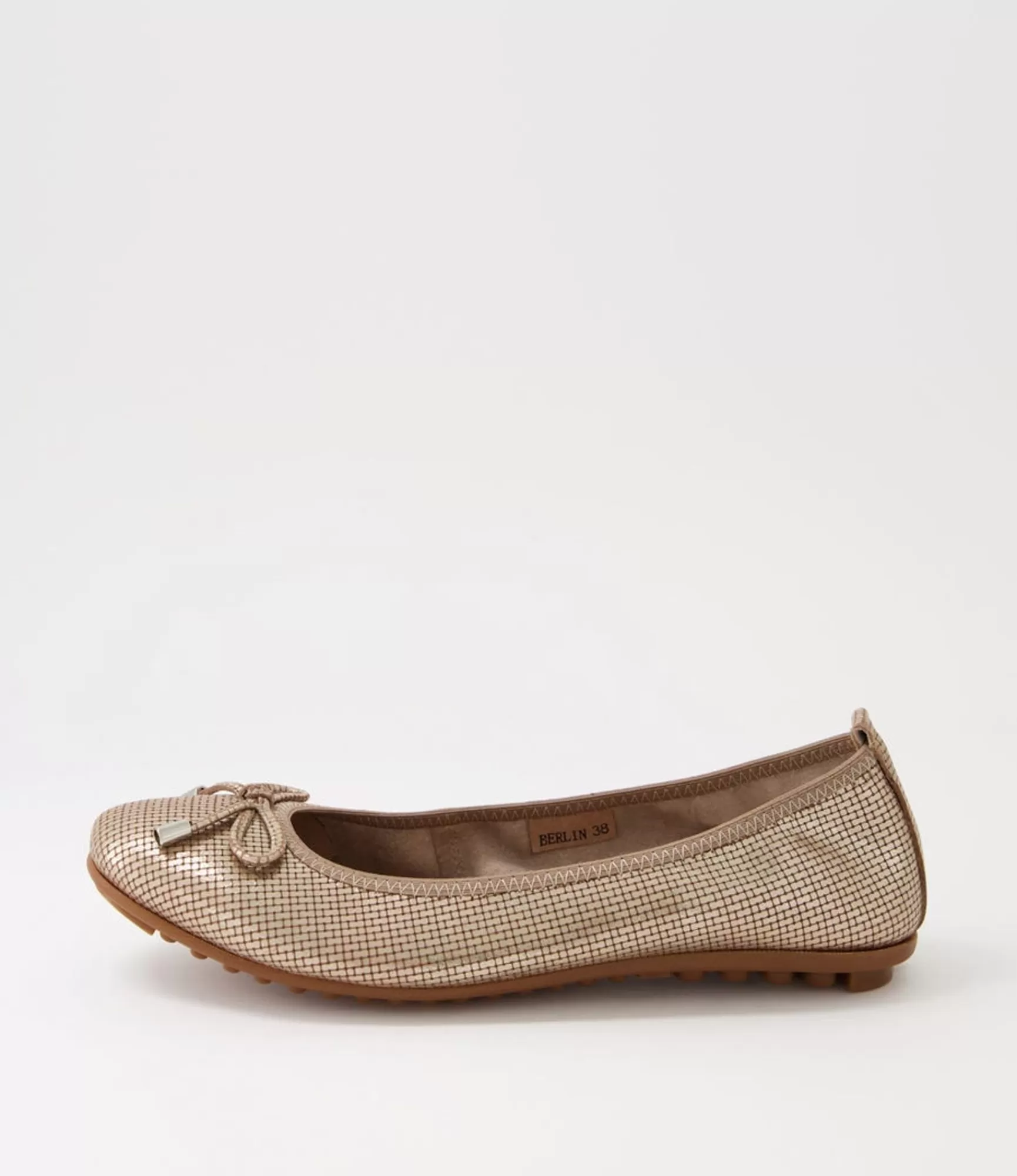 Cheap Midas Shoes Berlin Platino Cut Leather Ballet Flats