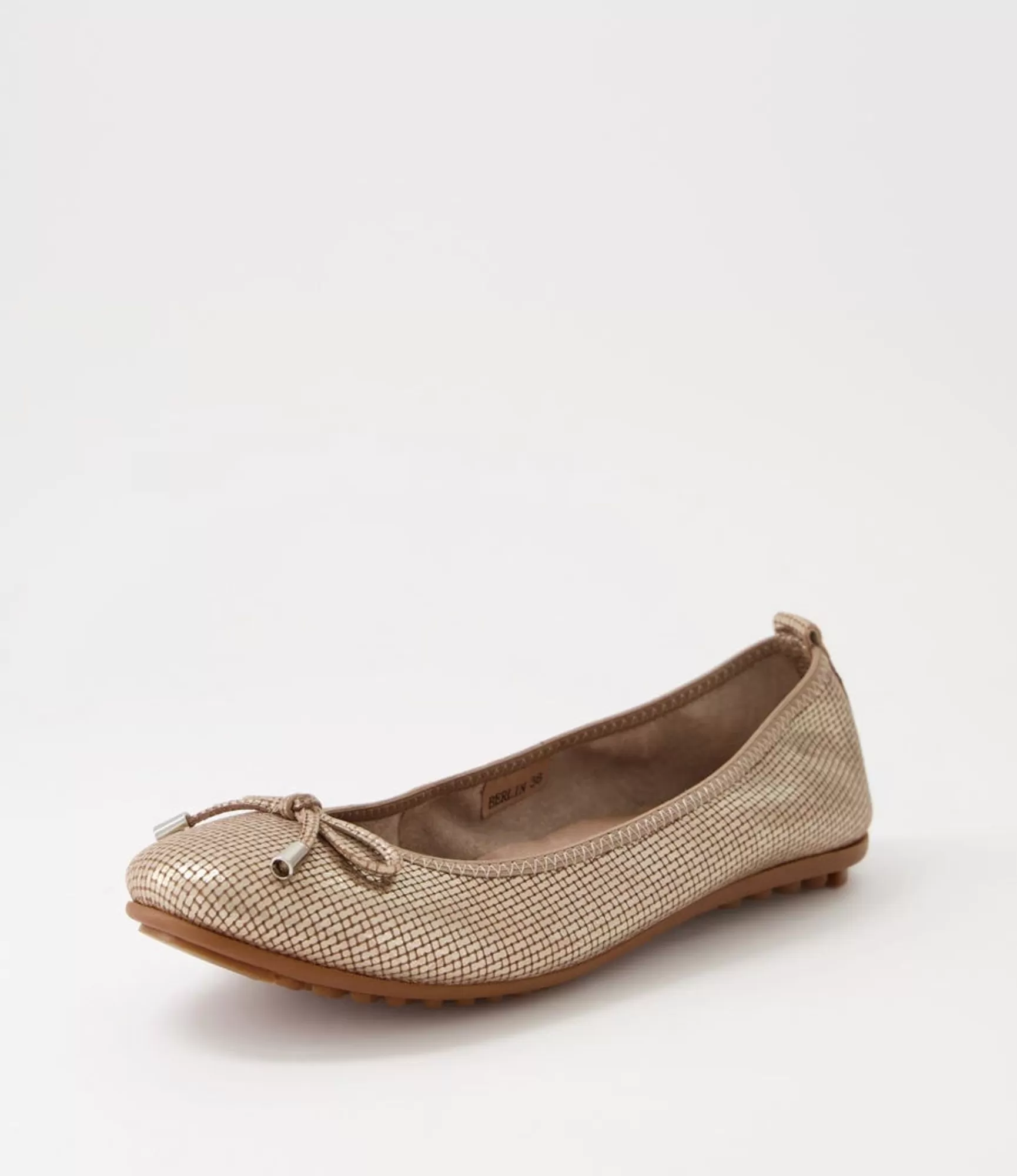 Cheap Midas Shoes Berlin Platino Cut Leather Ballet Flats