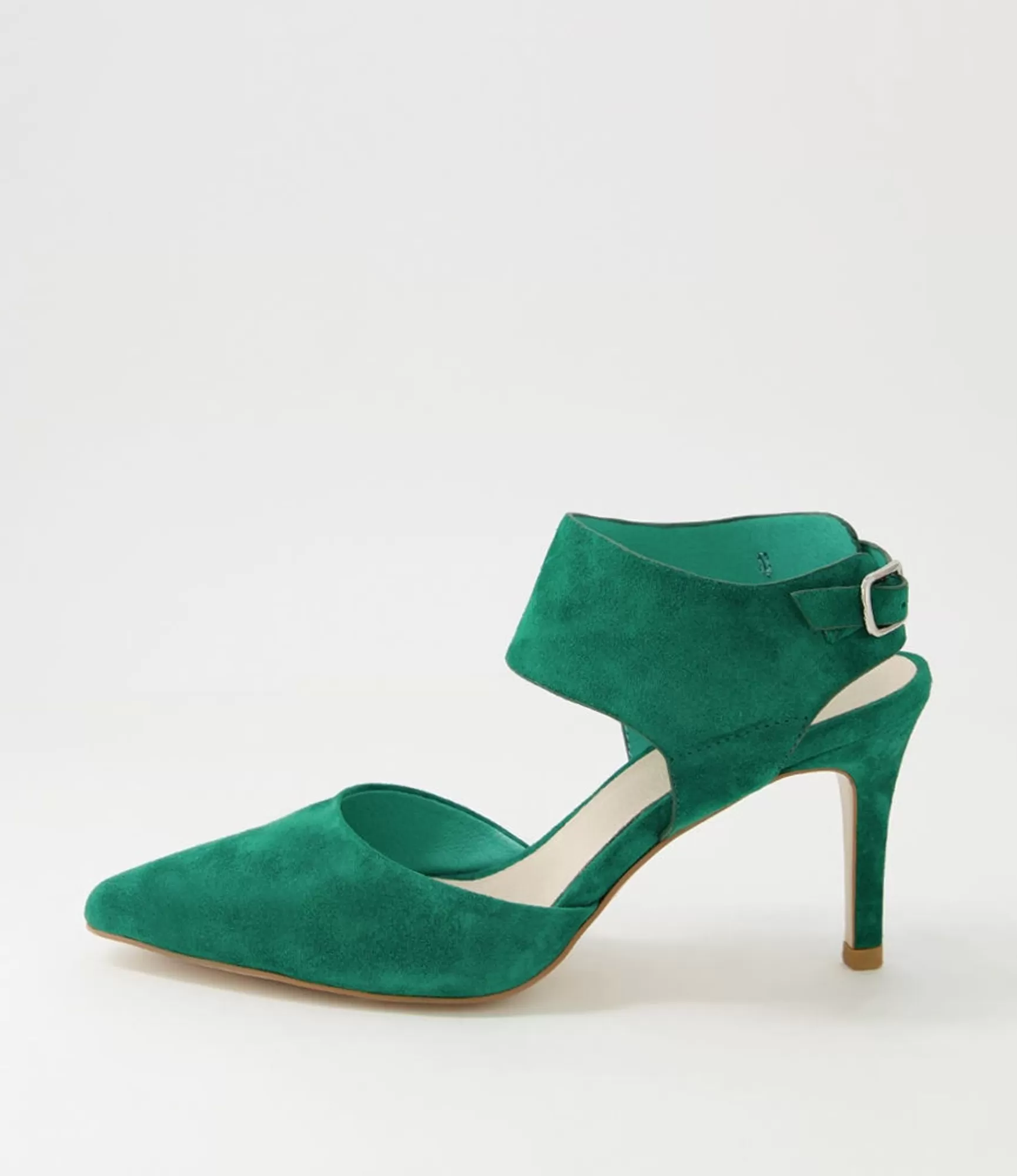 Online Midas Shoes Berlino Emerald Suede Heels