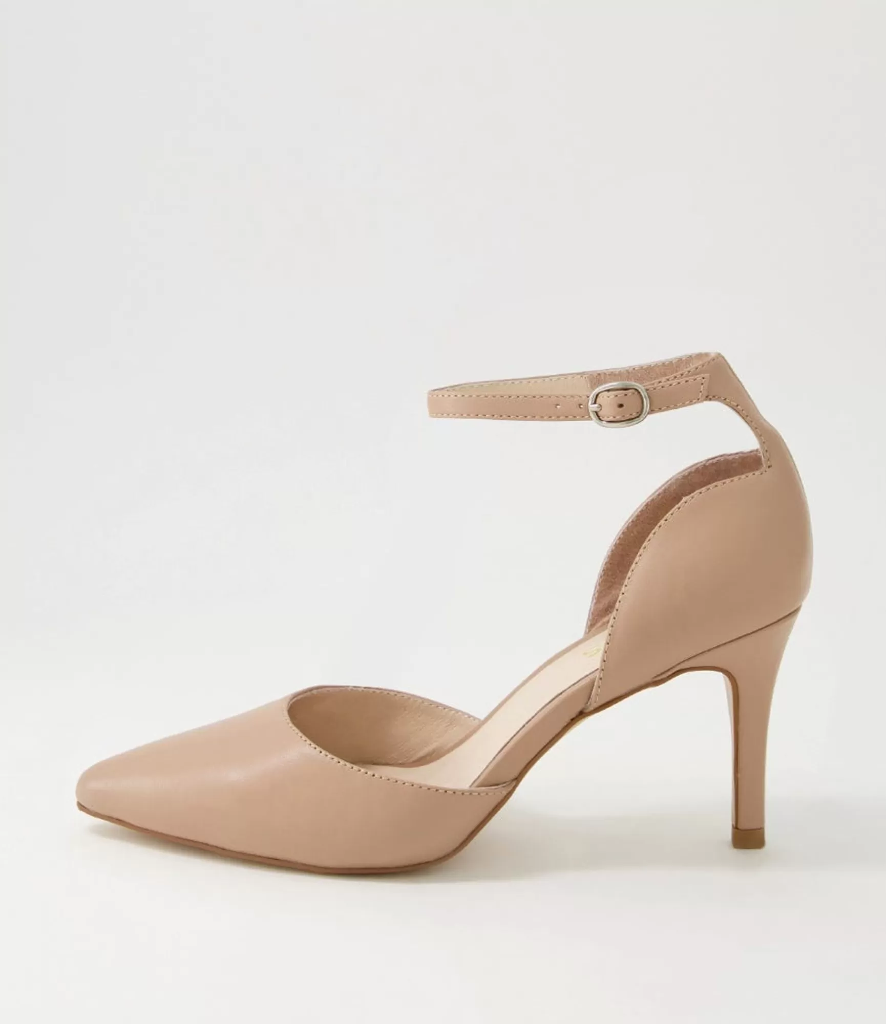 Flash Sale Midas Shoes Berly Dark Nude Leather Heels
