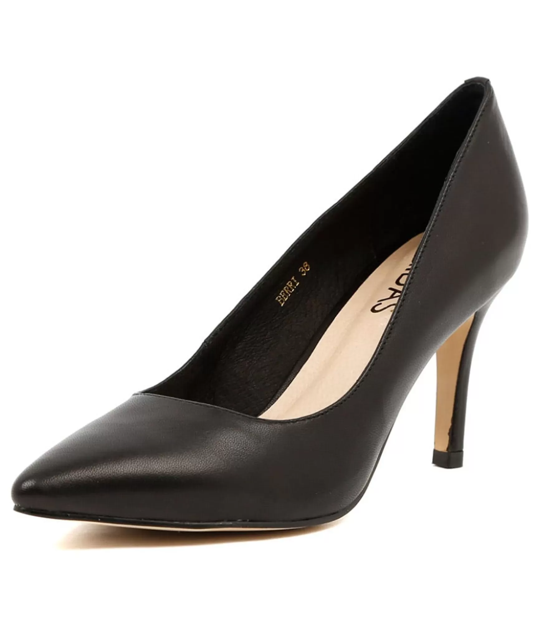 Hot Midas Shoes Berri Black Leather