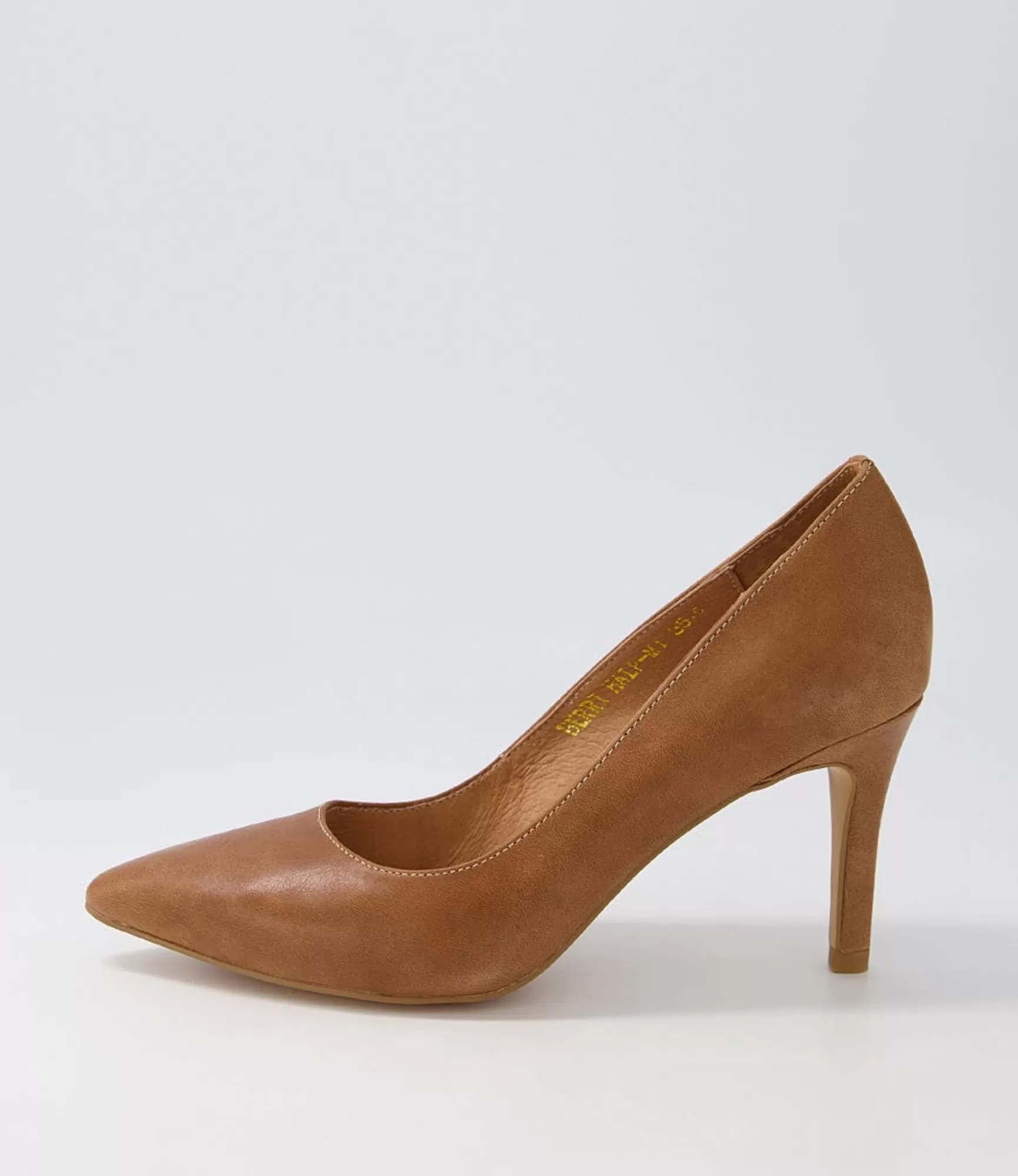 Discount Midas Shoes Berri Half Tan Leather Pump Heels