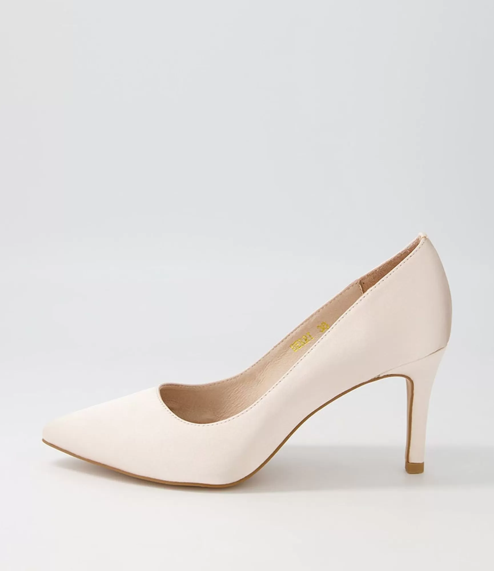 Hot Midas Shoes Berri Nude Satin Pump Heels