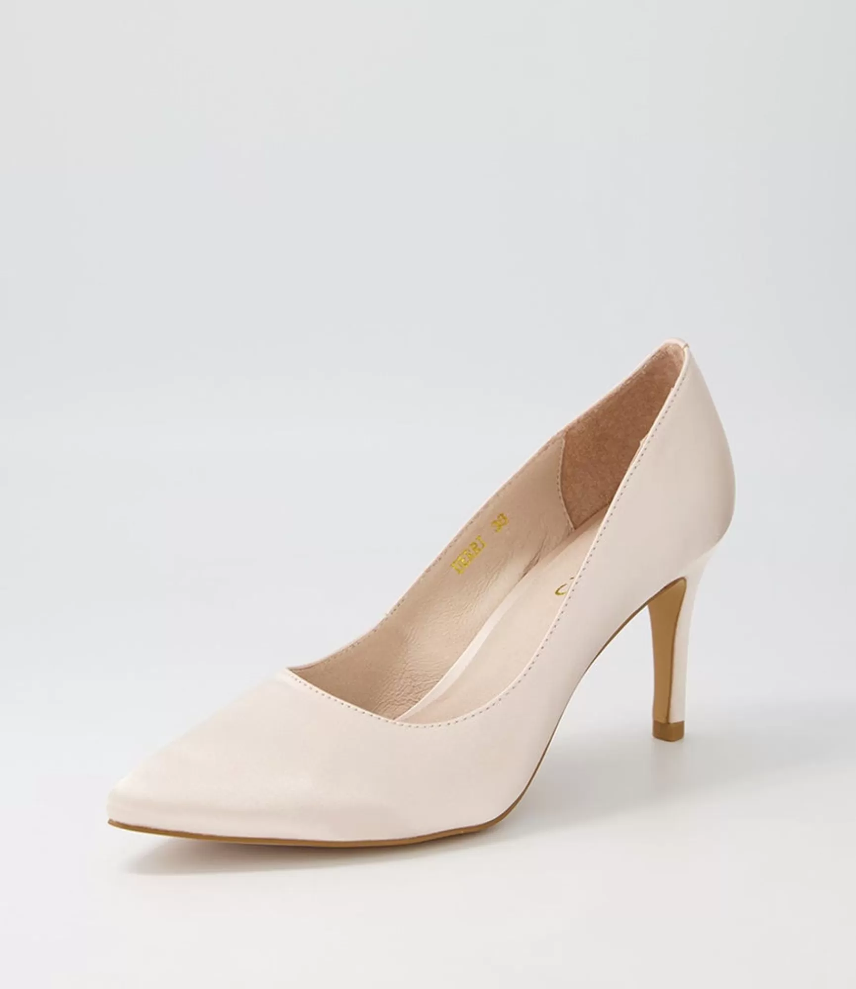 Hot Midas Shoes Berri Nude Satin Pump Heels