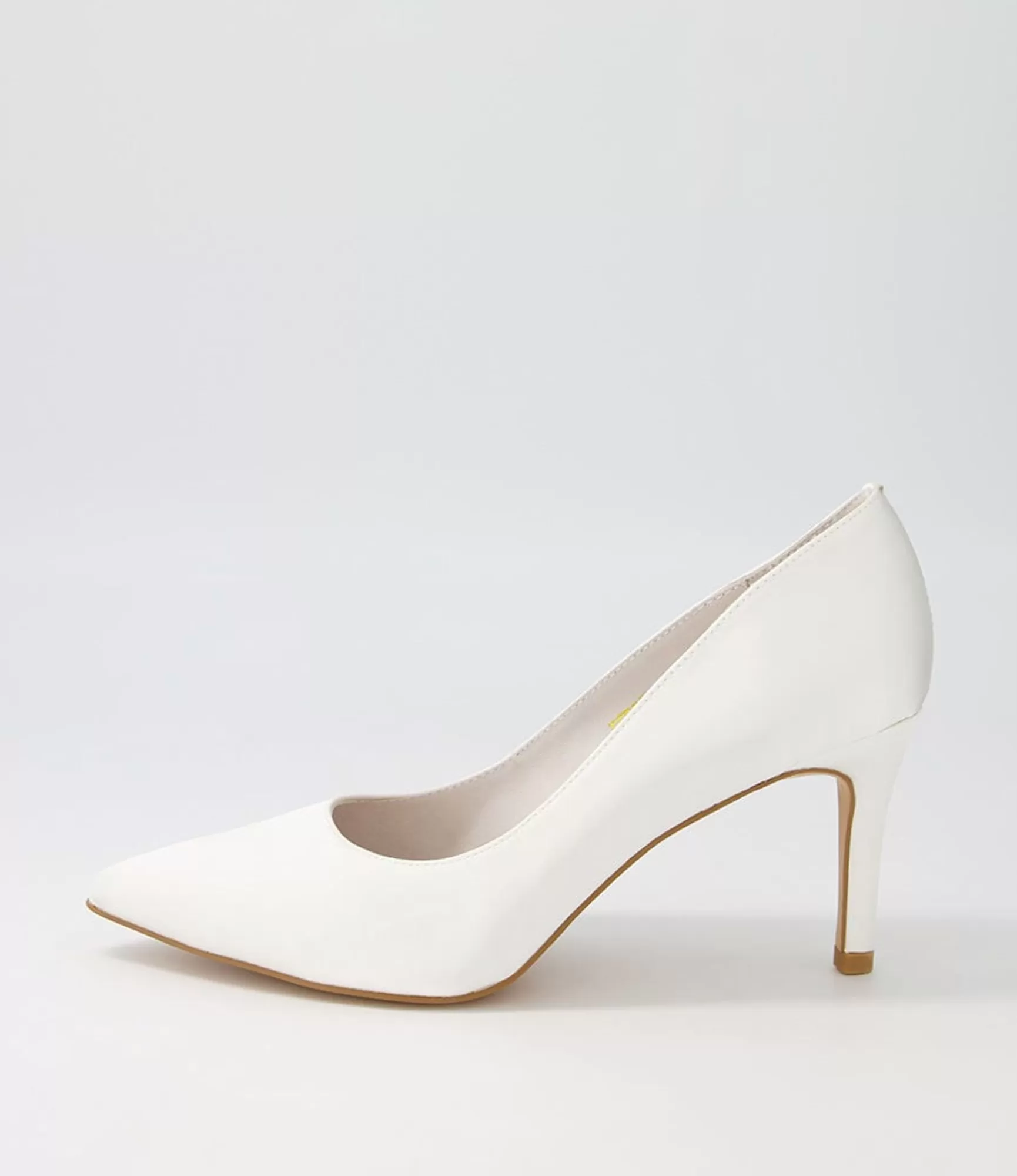 Hot Midas Shoes Berri White Satin Pump Heels