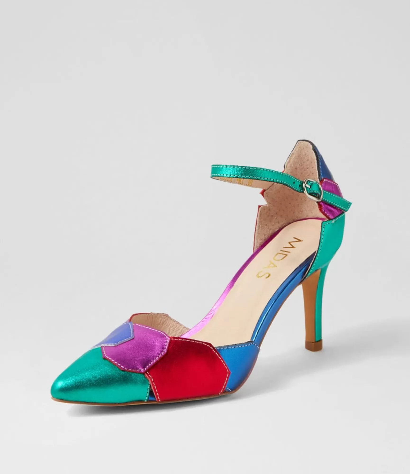 Best Sale Midas Shoes Beyer Bright Multi Pump Heels