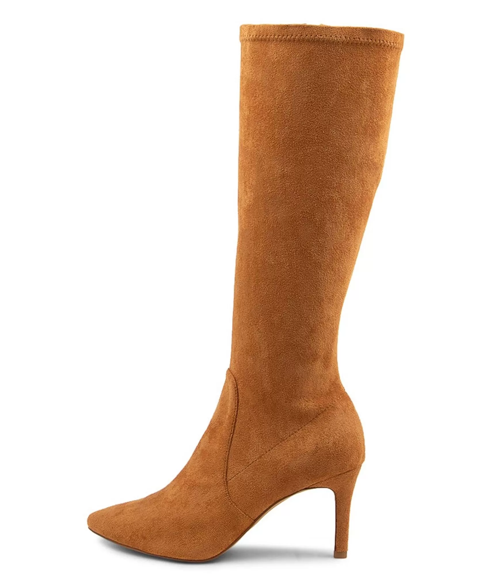 Clearance Midas Shoes Bobi Caramel Microsuede Knee High Boots