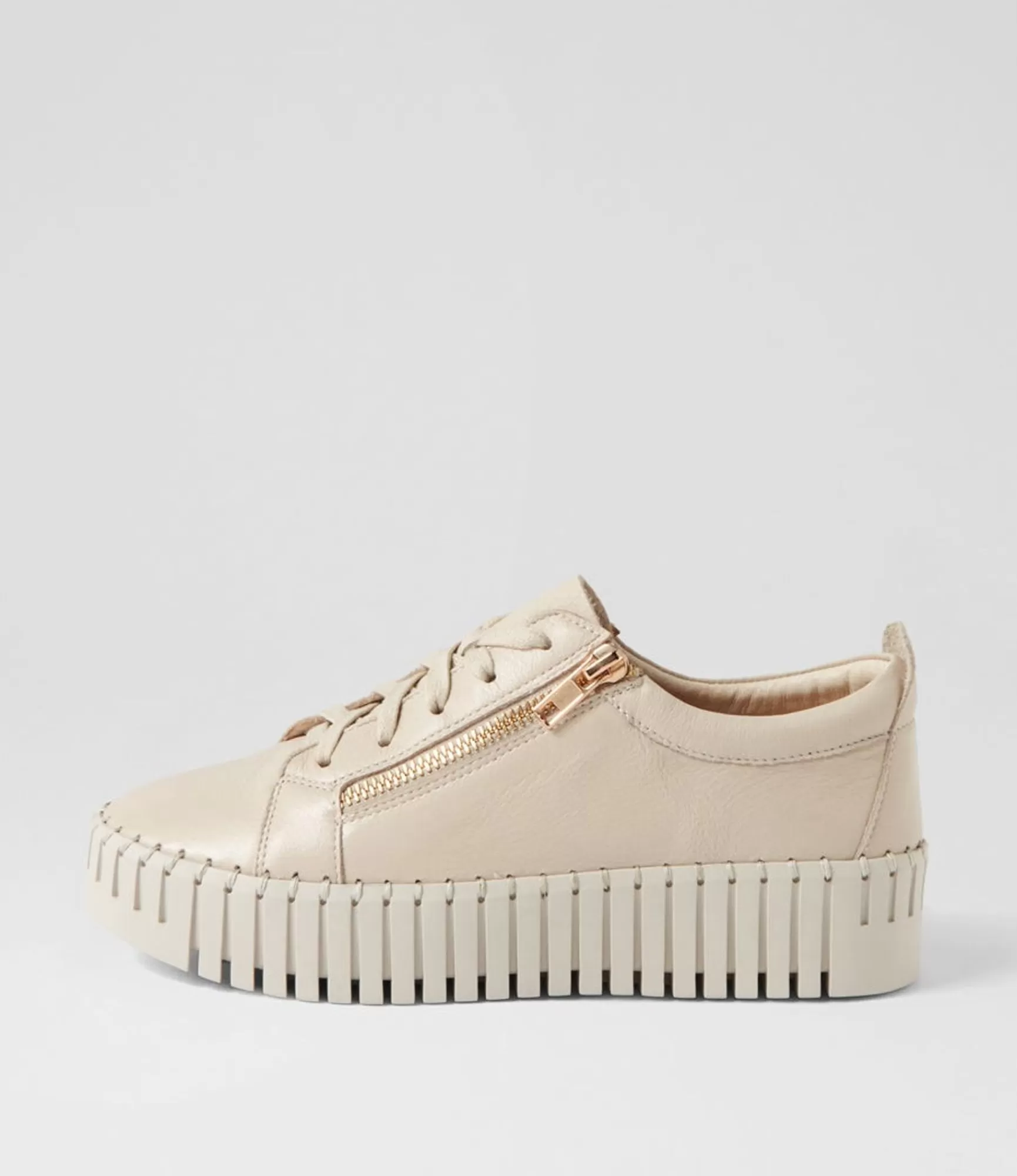 Sale Midas Shoes Braelyn Almond Leather Sneakers