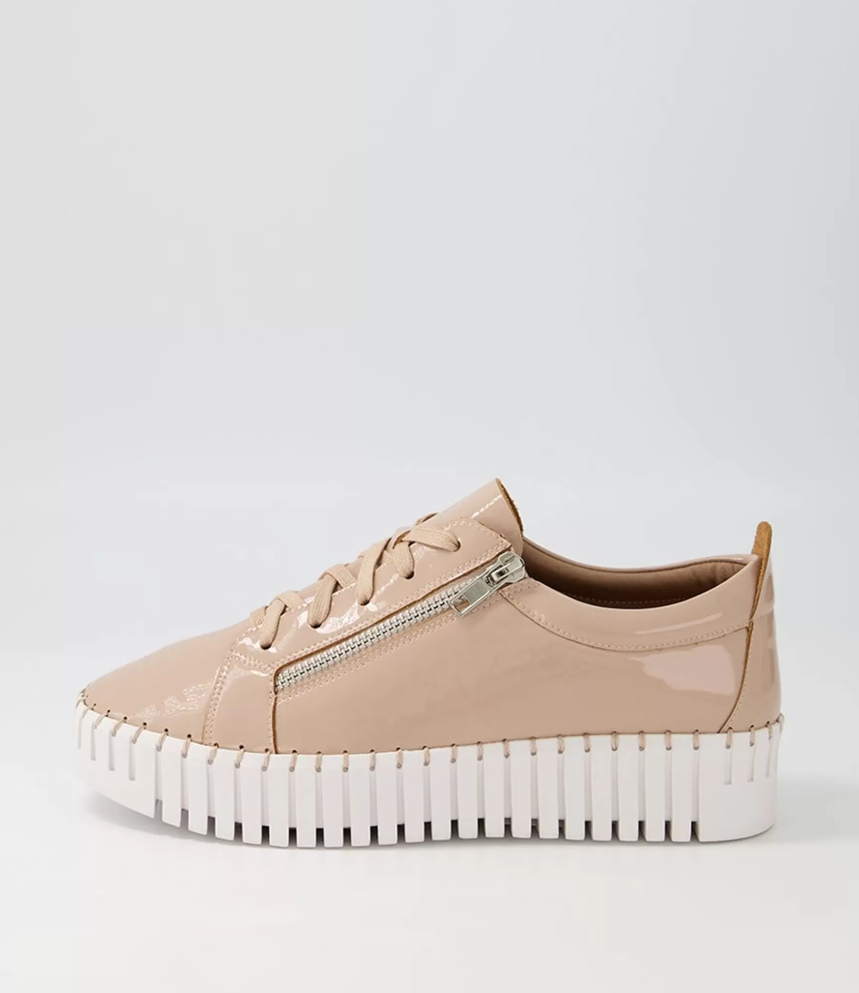 Flash Sale Midas Shoes Braelyn Latte Patent Leather Sneakers Ws