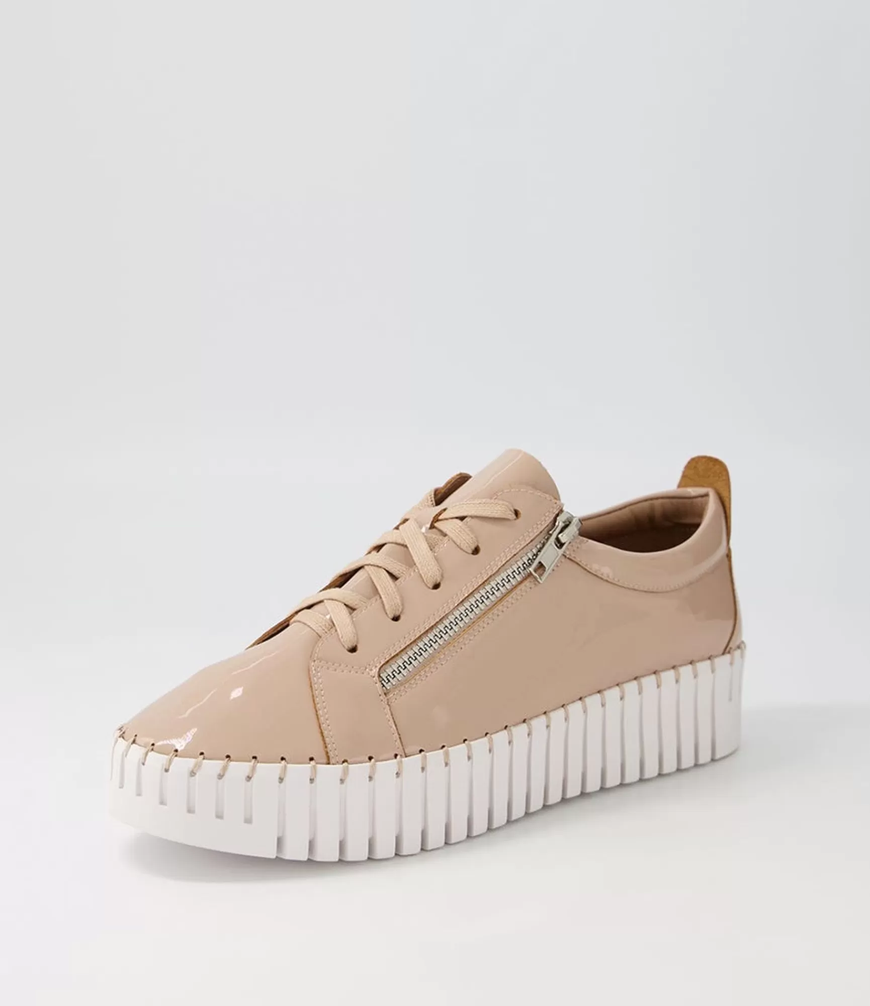 Flash Sale Midas Shoes Braelyn Latte Patent Leather Sneakers Ws