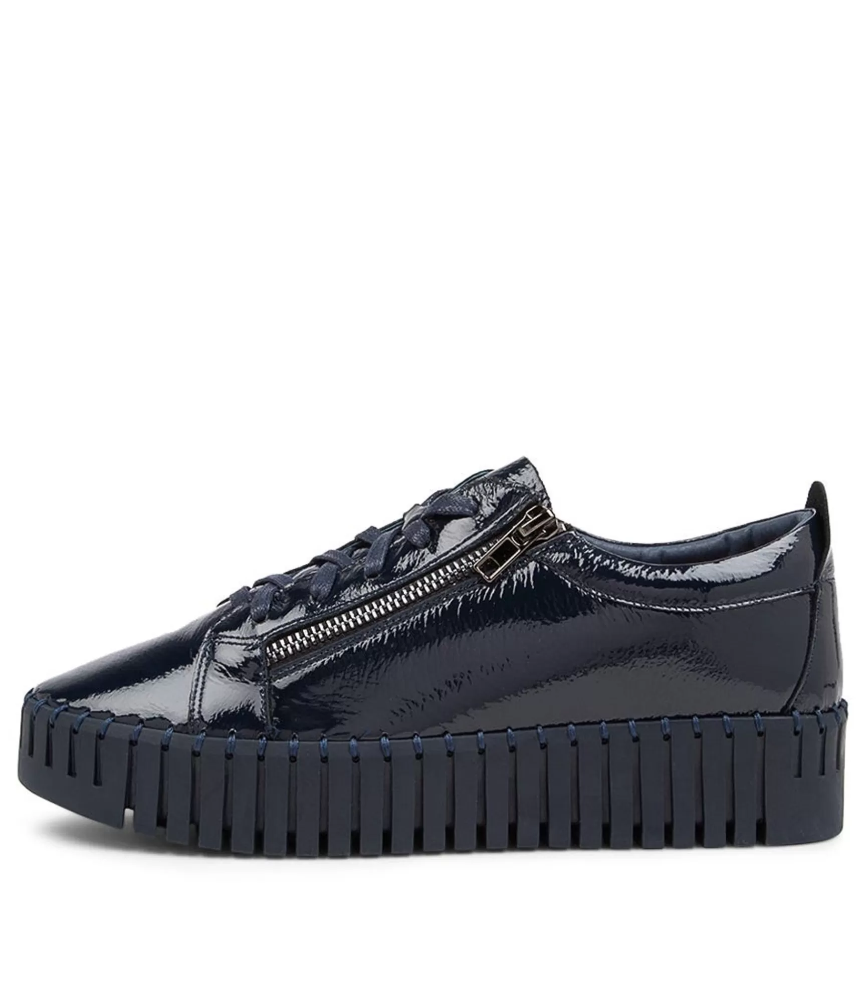 Store Midas Shoes Braelyn Navy Patent Leather Sneakers Ns