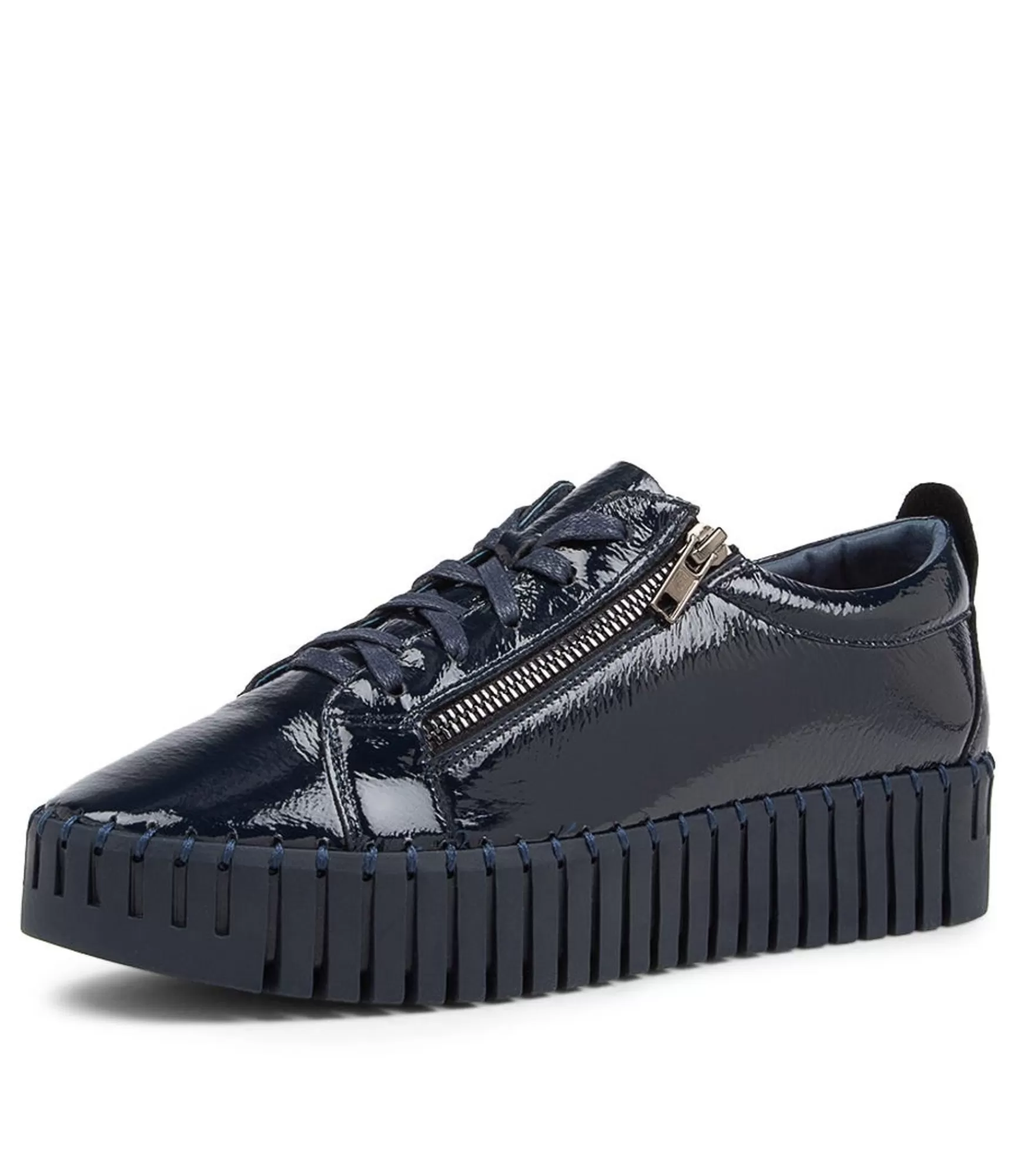 Store Midas Shoes Braelyn Navy Patent Leather Sneakers Ns