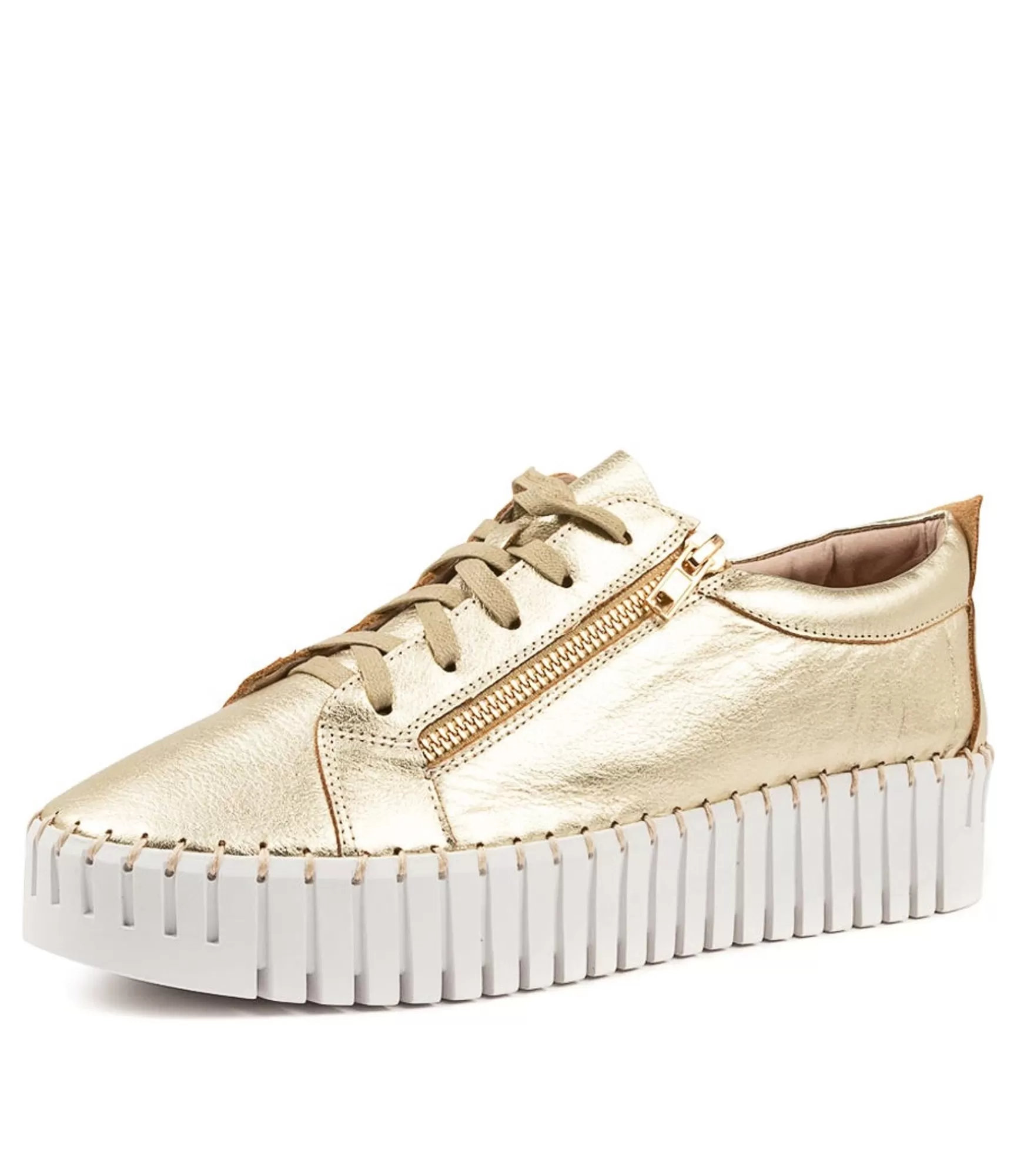 Discount Midas Shoes Braelyn Pale Gold Leather