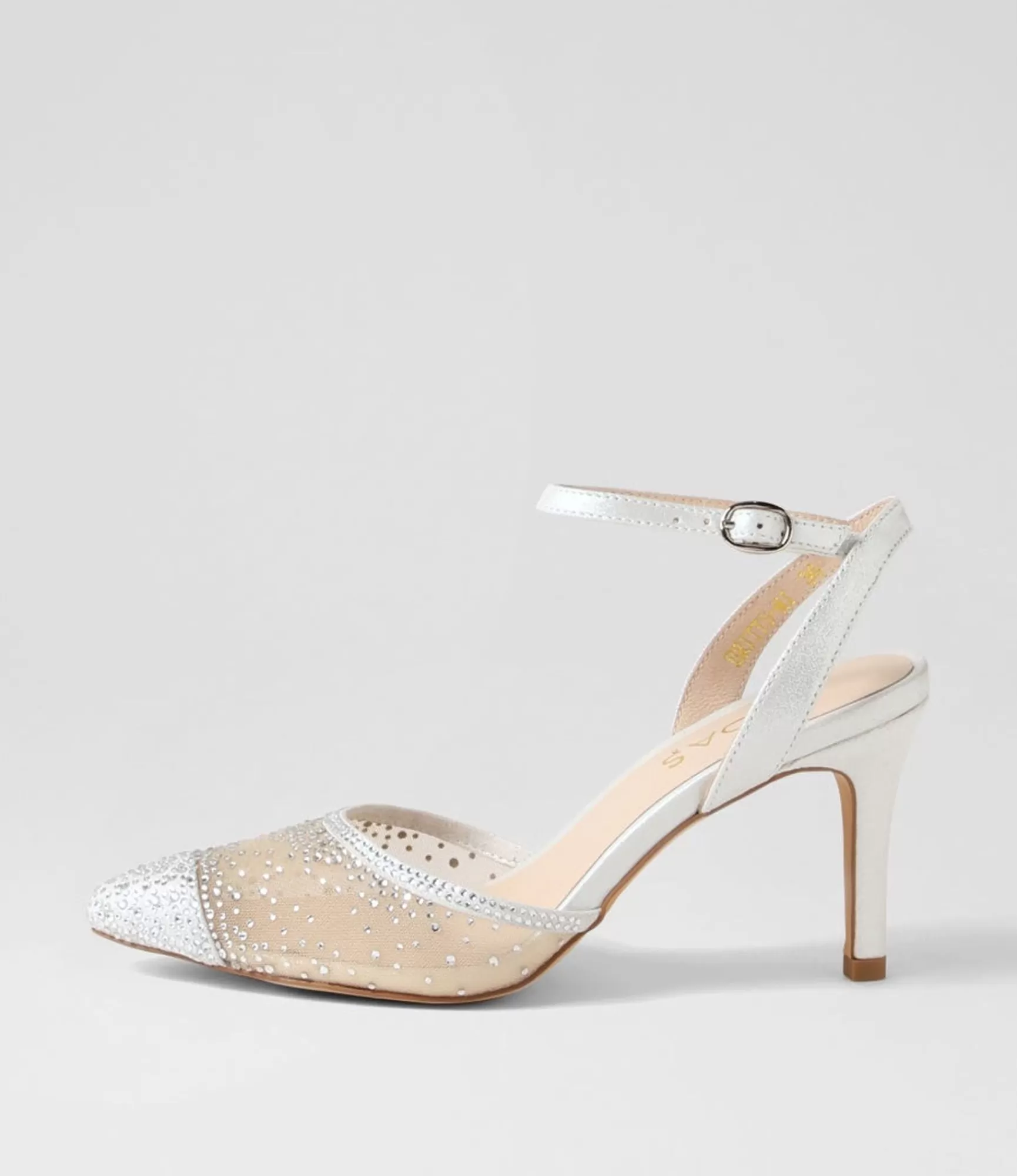 Fashion Midas Shoes Britts Silver Multi Pump Heels