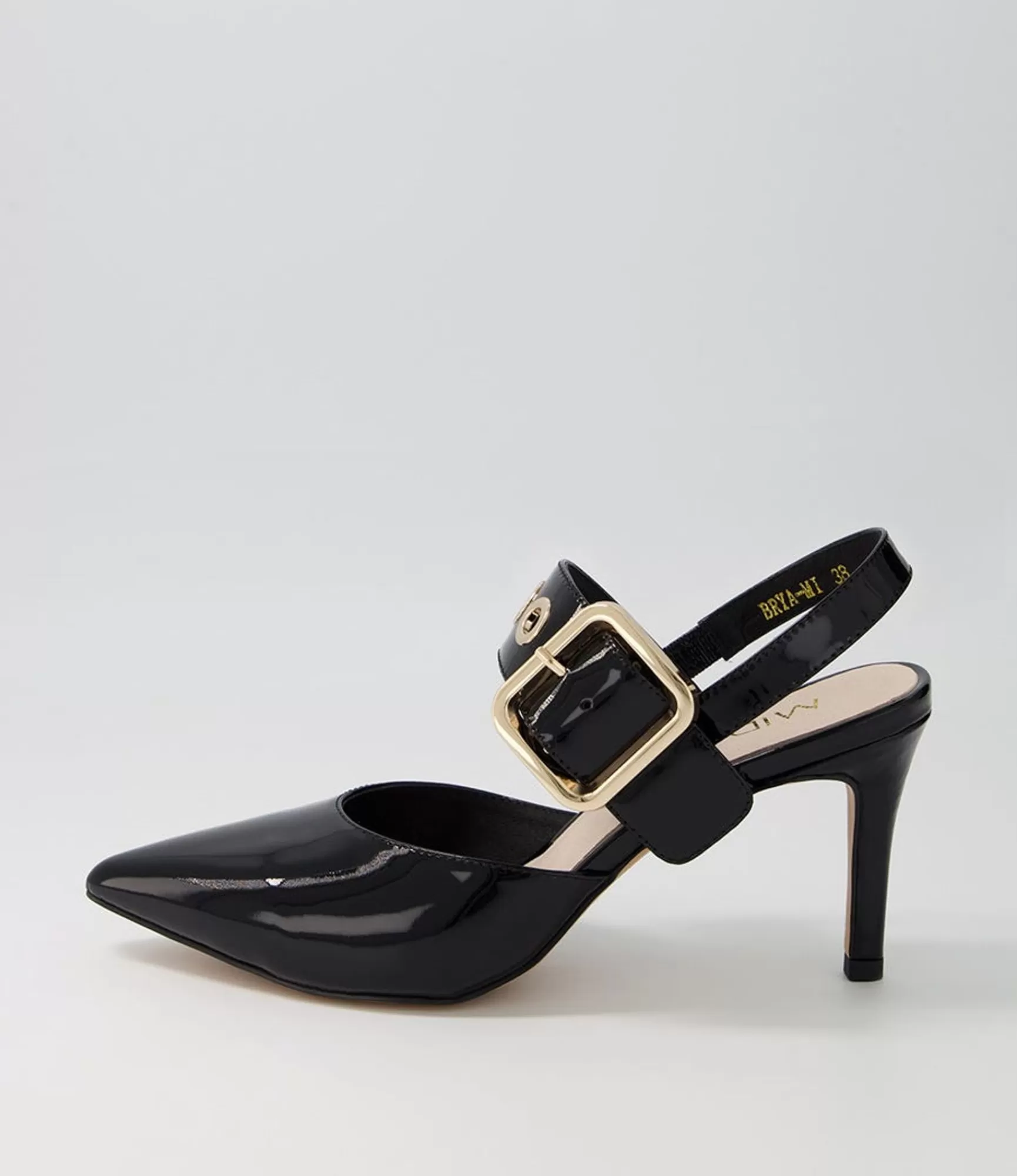 Flash Sale Midas Shoes Brya Black Patent Leather Pump Heels