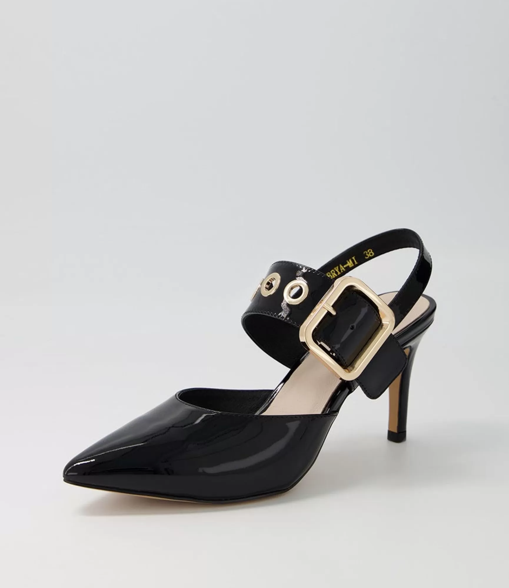Flash Sale Midas Shoes Brya Black Patent Leather Pump Heels