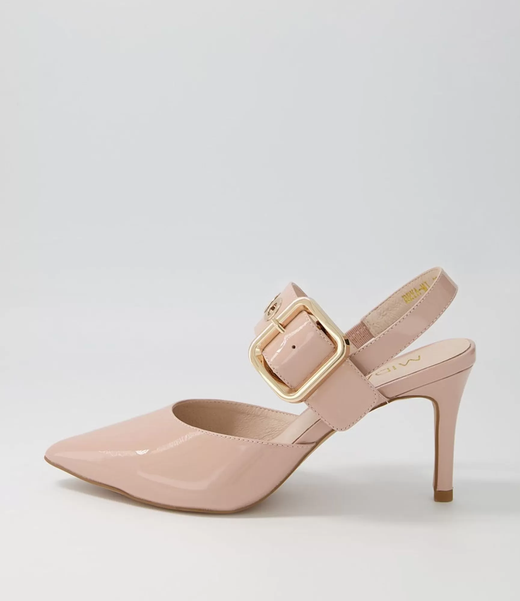 Best Midas Shoes Brya Nude Patent Leather Pump Heels