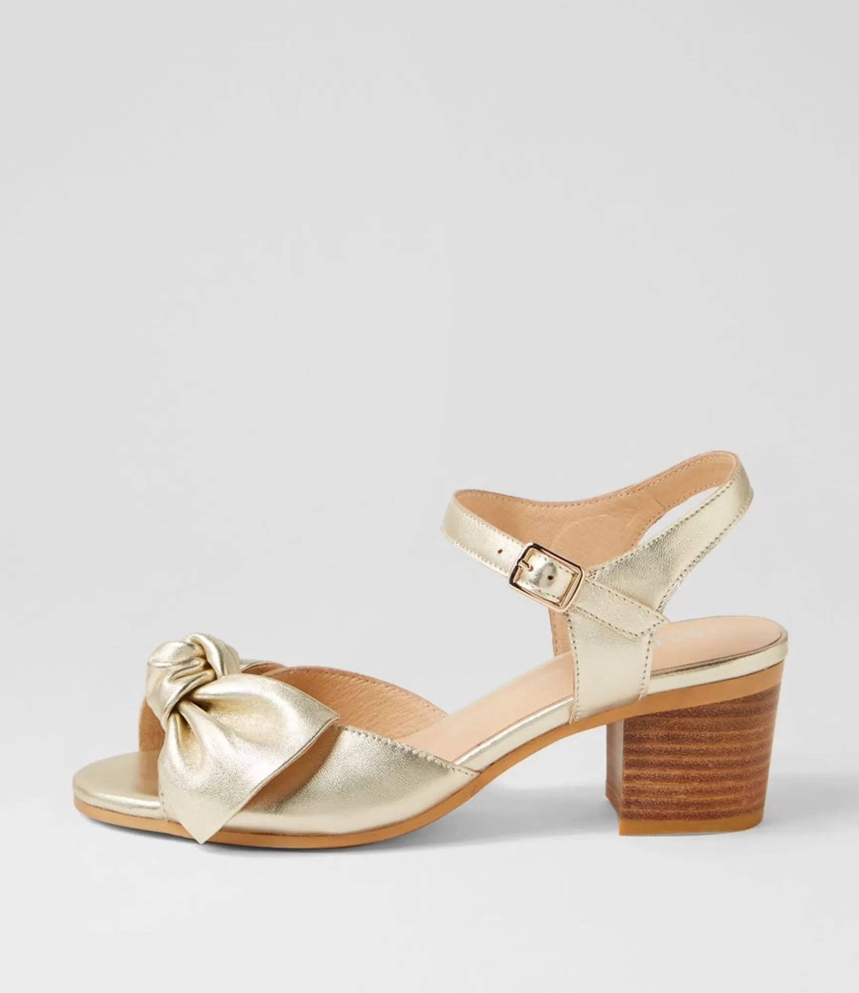 Cheap Midas Shoes Bubbs Pale Gold Leather Sandals