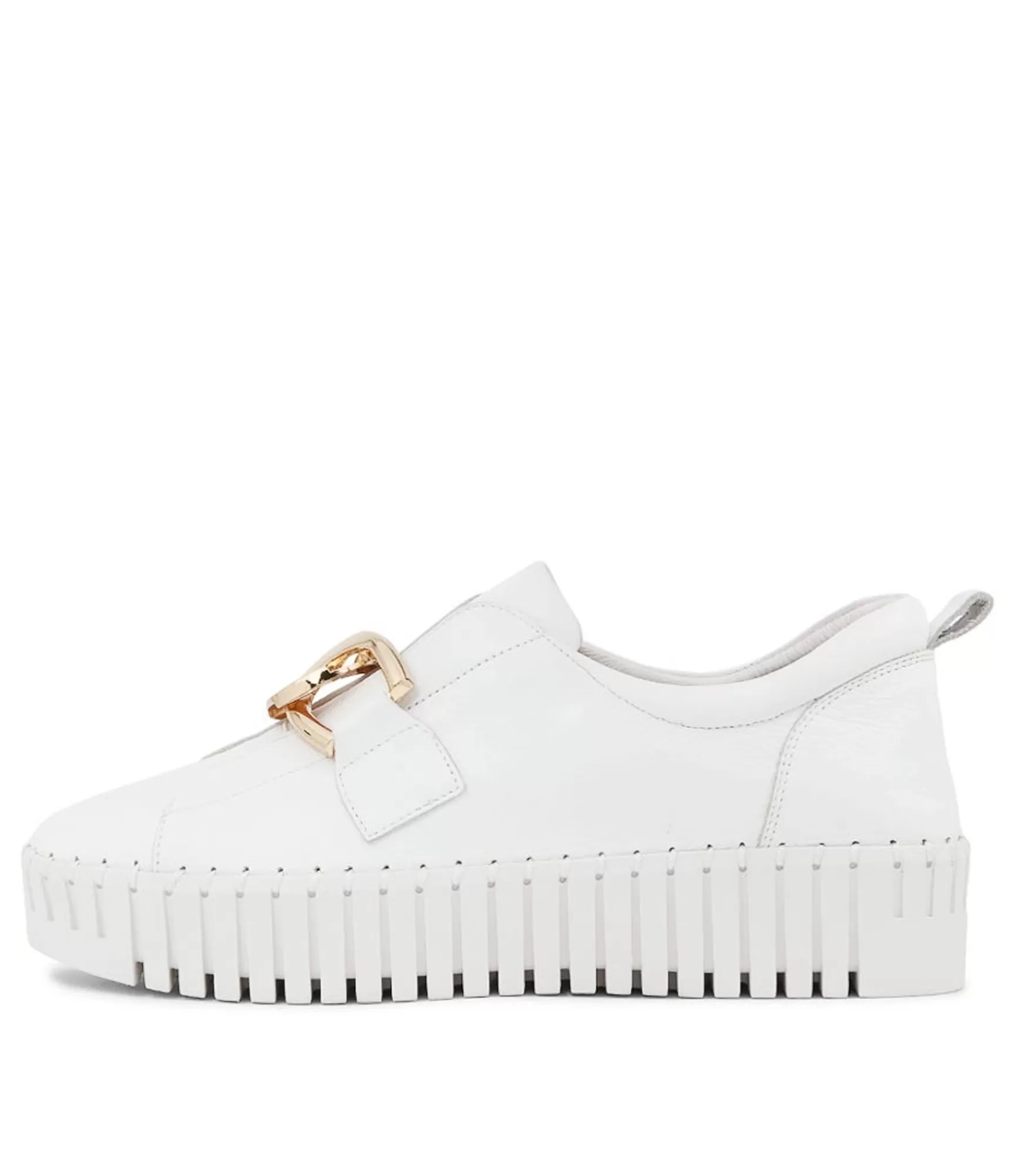 Best Sale Midas Shoes Buckles White White Sole Leather Sneakers