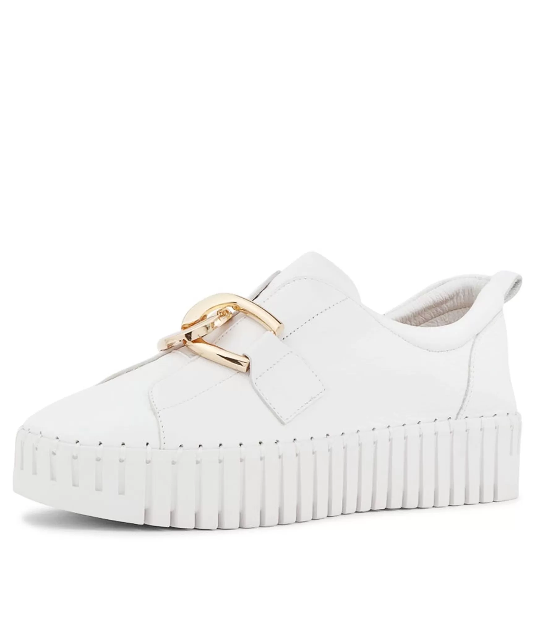 Best Sale Midas Shoes Buckles White White Sole Leather Sneakers