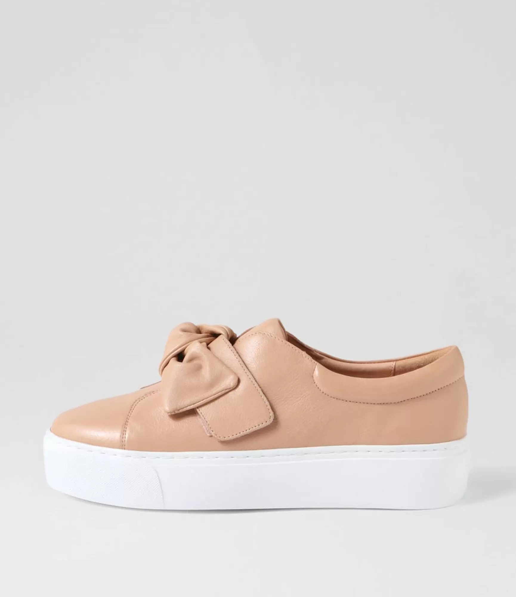 Fashion Midas Shoes Cayn Dark Nude Leather Sneakers
