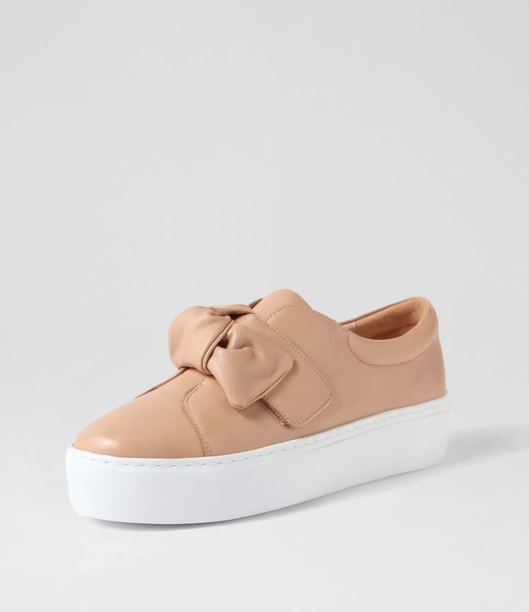 Fashion Midas Shoes Cayn Dark Nude Leather Sneakers