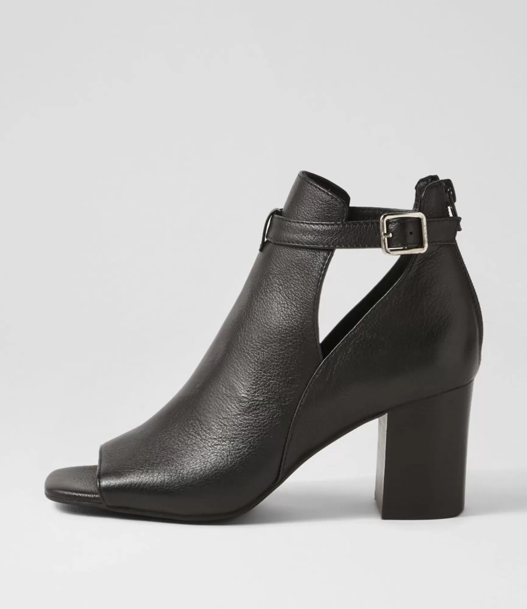 Fashion Midas Shoes Cerene Black Leather Sandals