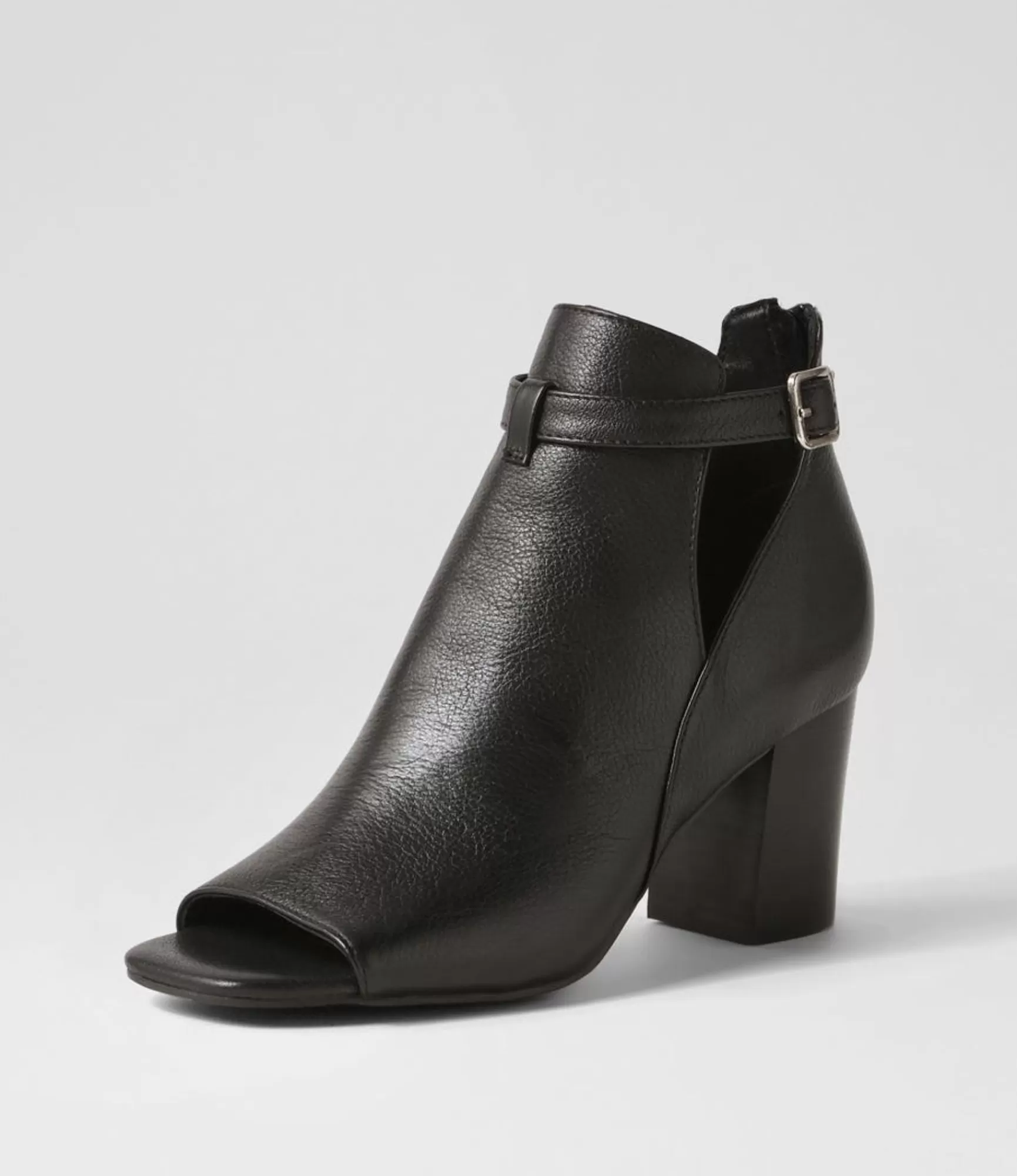 Fashion Midas Shoes Cerene Black Leather Sandals